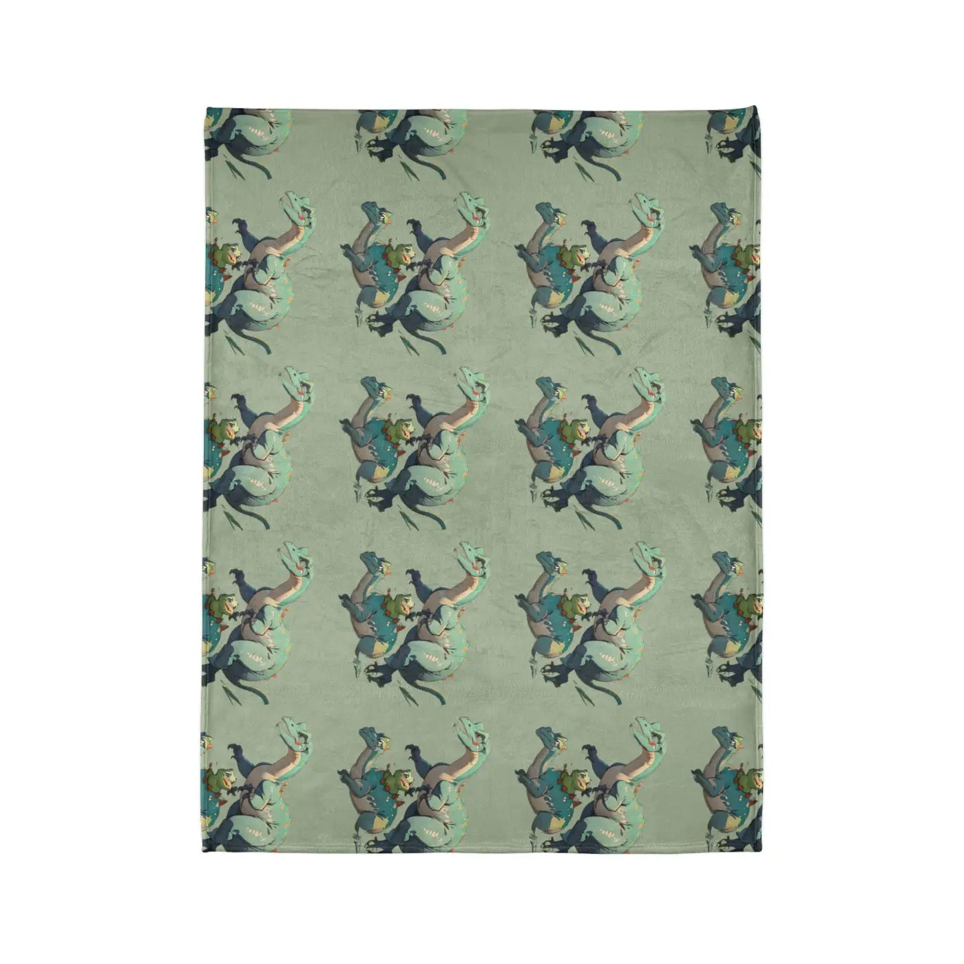 Soft Polyester Blanket - Cute Dinosaur Print - DipaliZ
