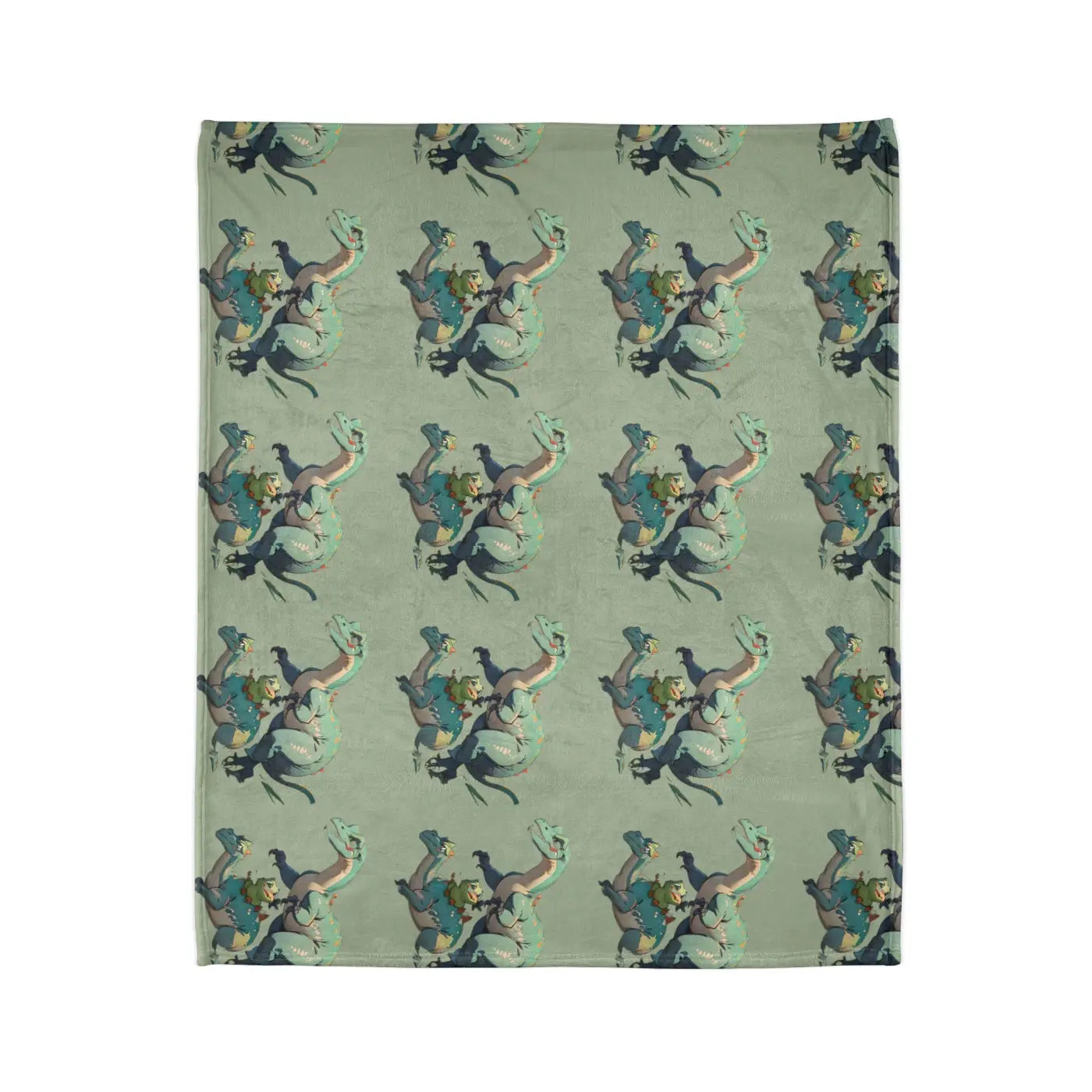 Soft Polyester Blanket - Cute Dinosaur Print - DipaliZ