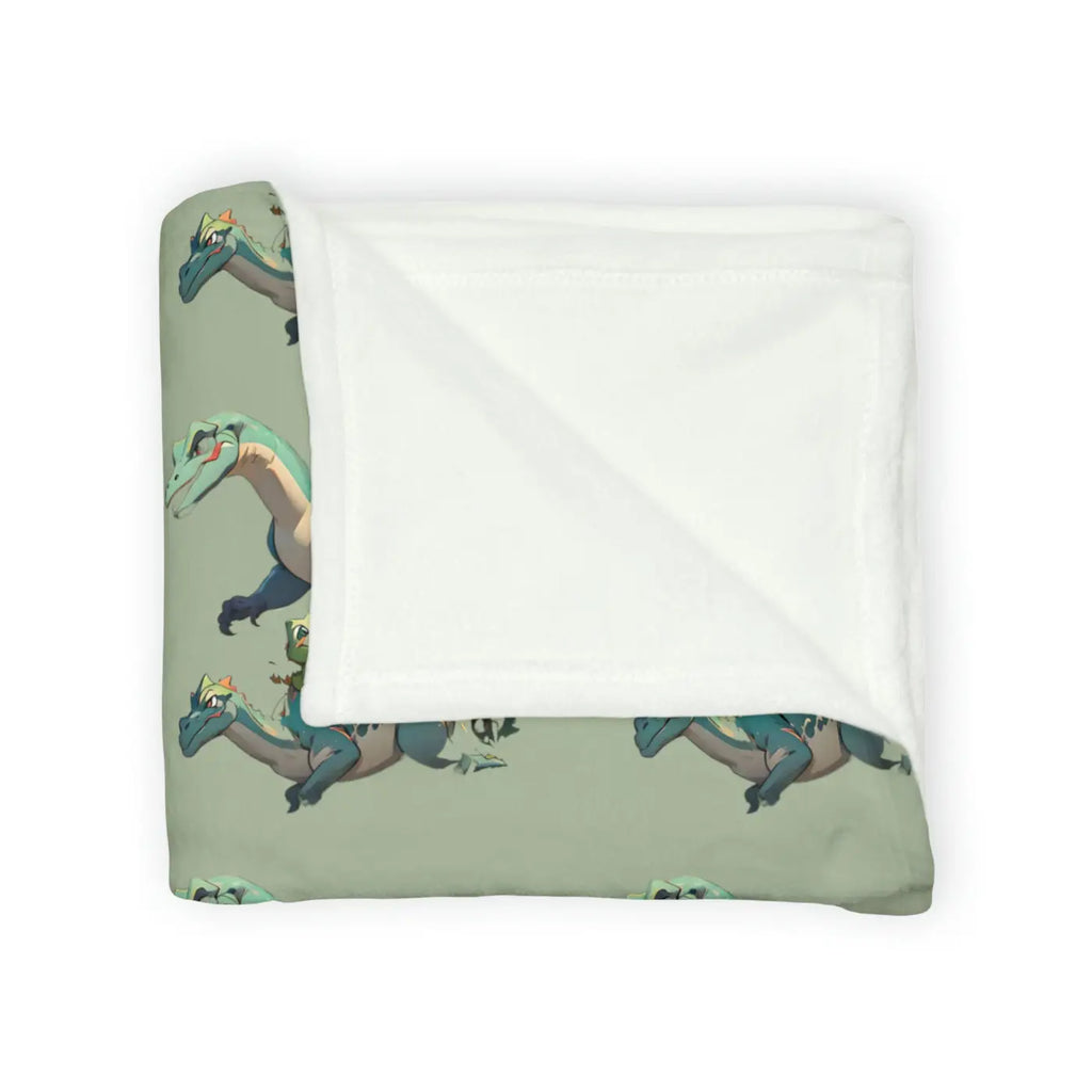 Soft Polyester Blanket - Cute Dinosaur Print - DipaliZ