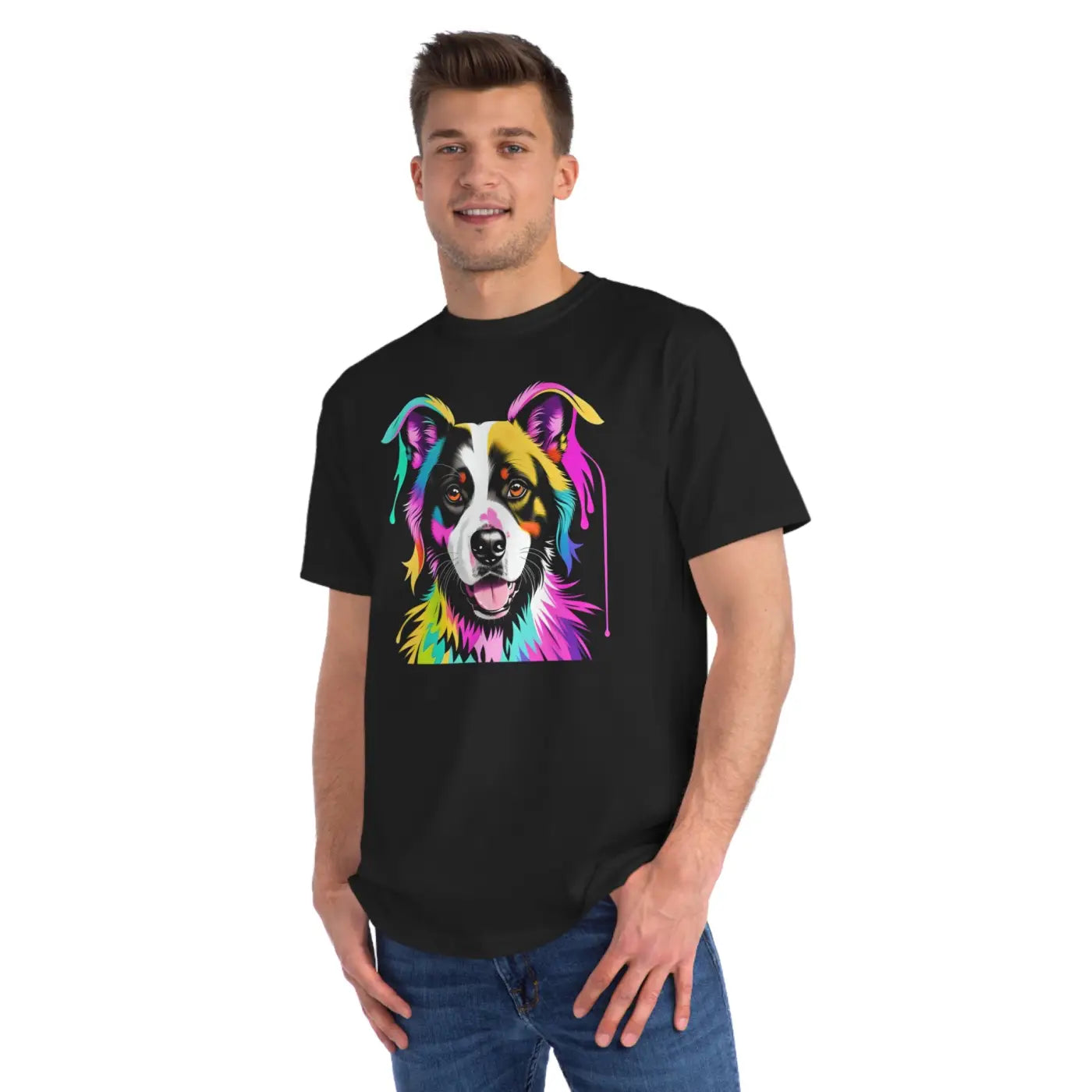 Cute Dog Organic Unisex Classic T Shirt - Eco Friendly - DipaliZ