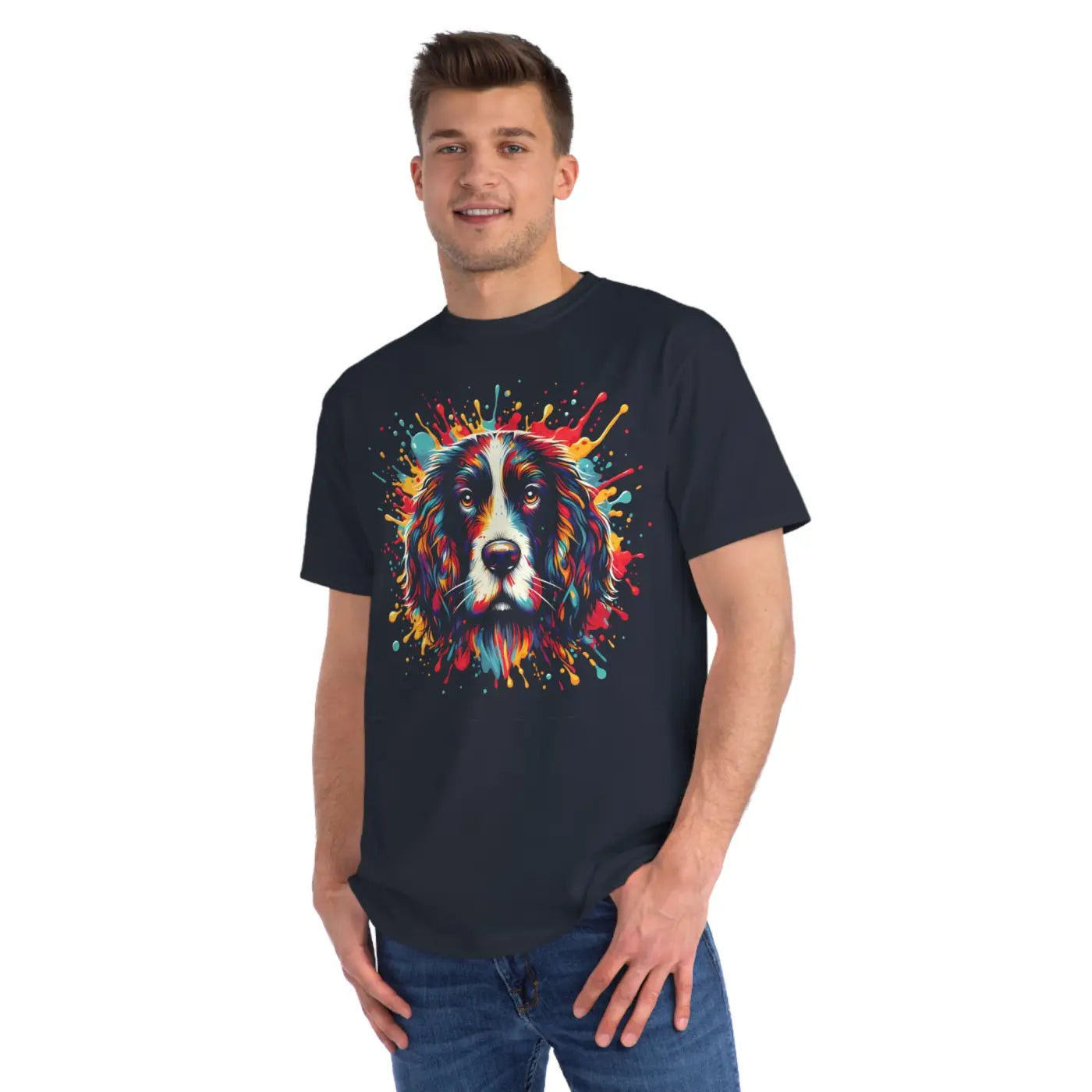 Cute Dog Classic T Shirt - Organic Unisex Tee - DipaliZ