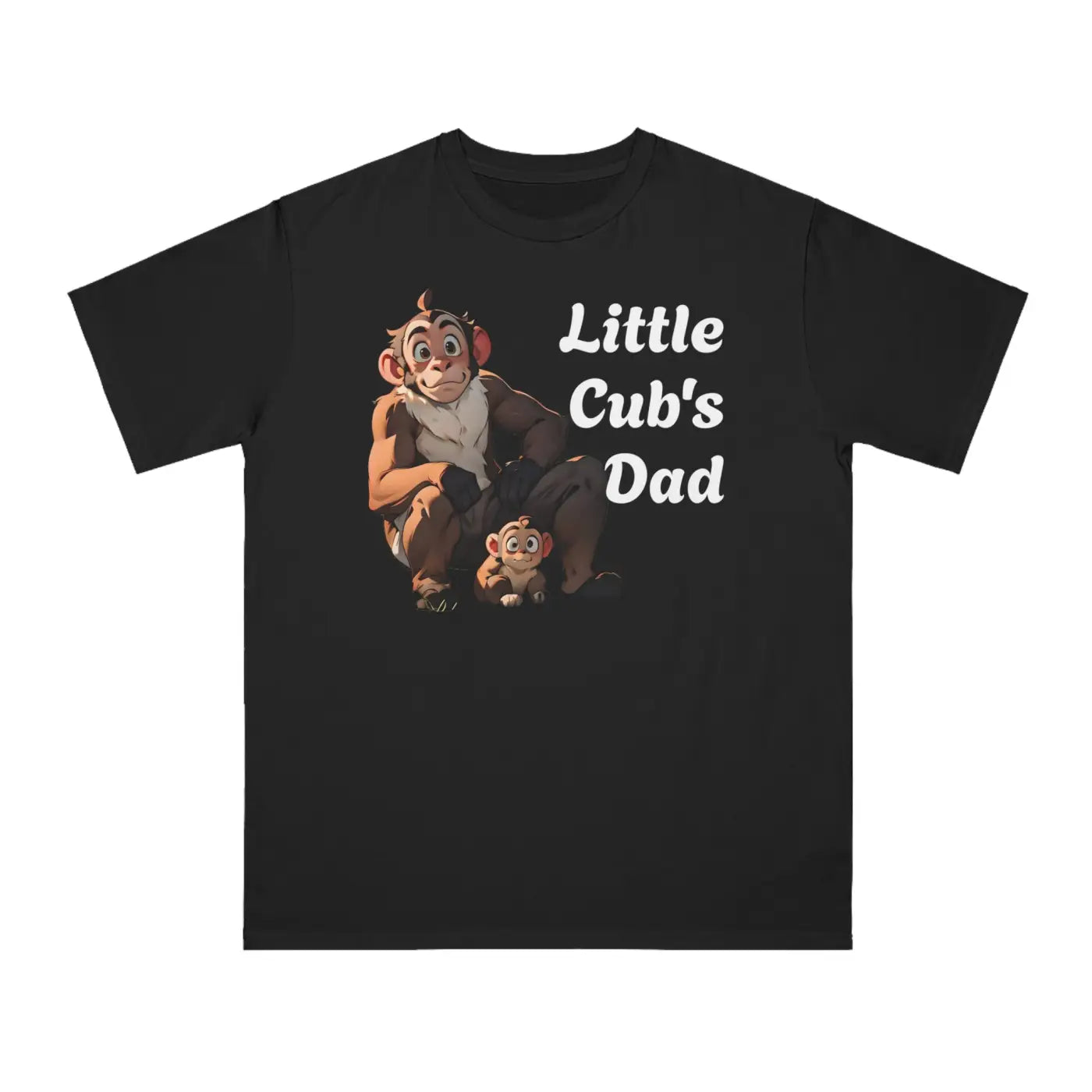 Organic Unisex Classic T Shirt - Cute Monkey Design - DipaliZ