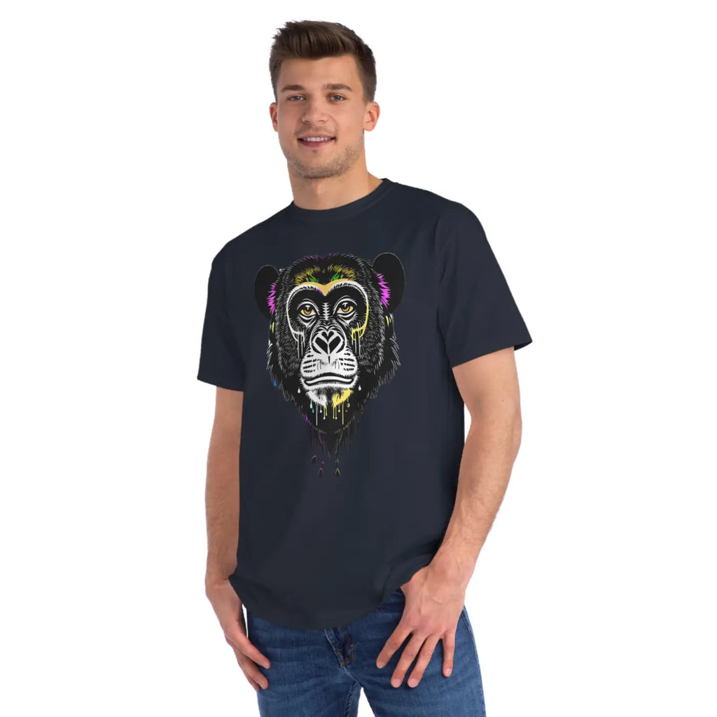 Cute Monkey Classic T Shirt - Organic Unisex Comfort - DipaliZ