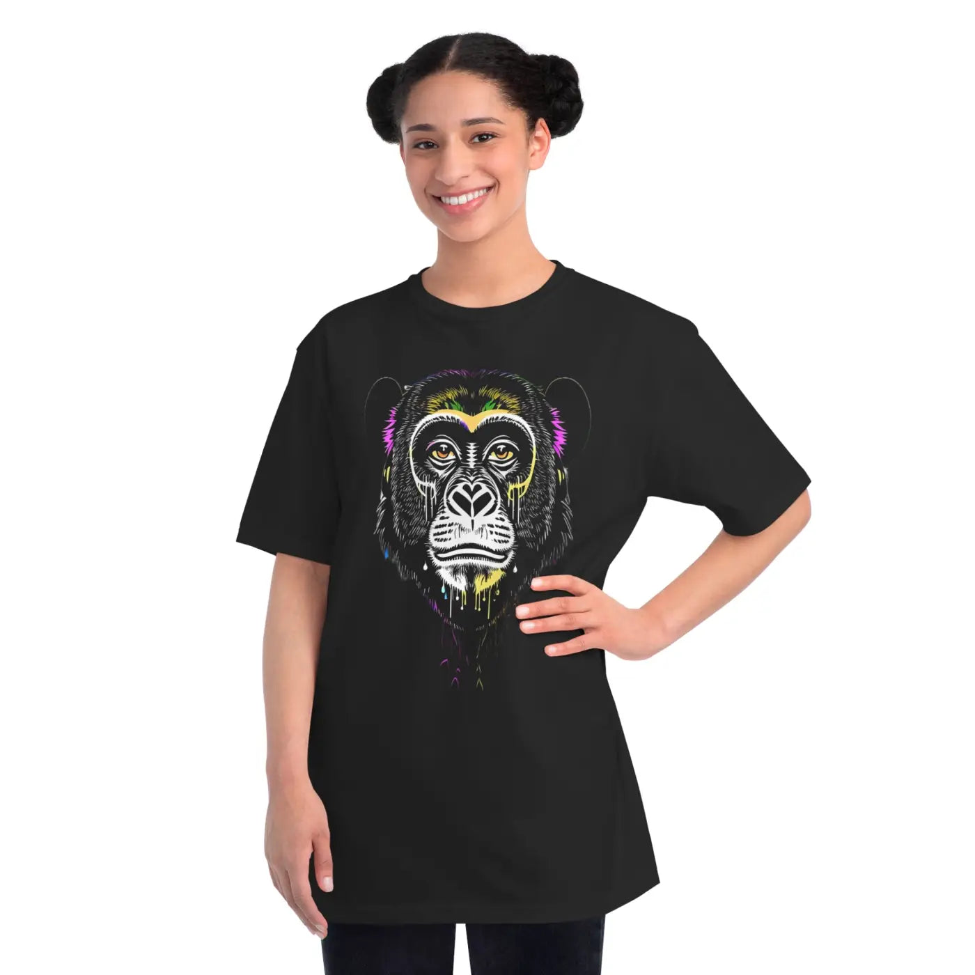 Cute Monkey Classic T Shirt - Organic Unisex Comfort - DipaliZ