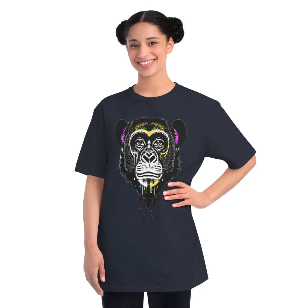 Cute Monkey Classic T Shirt - Organic Unisex Comfort - DipaliZ