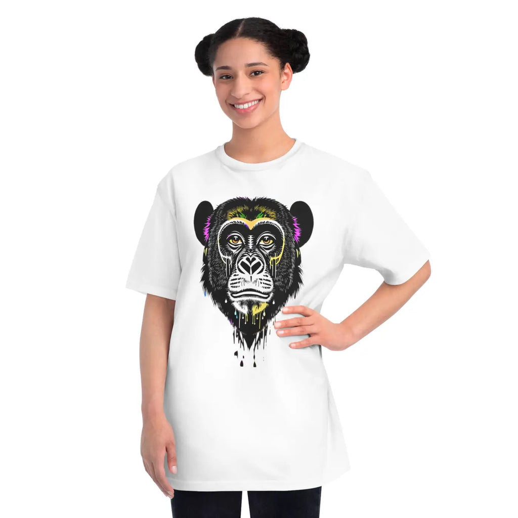 Cute Monkey Classic T Shirt - Organic Unisex Comfort - DipaliZ