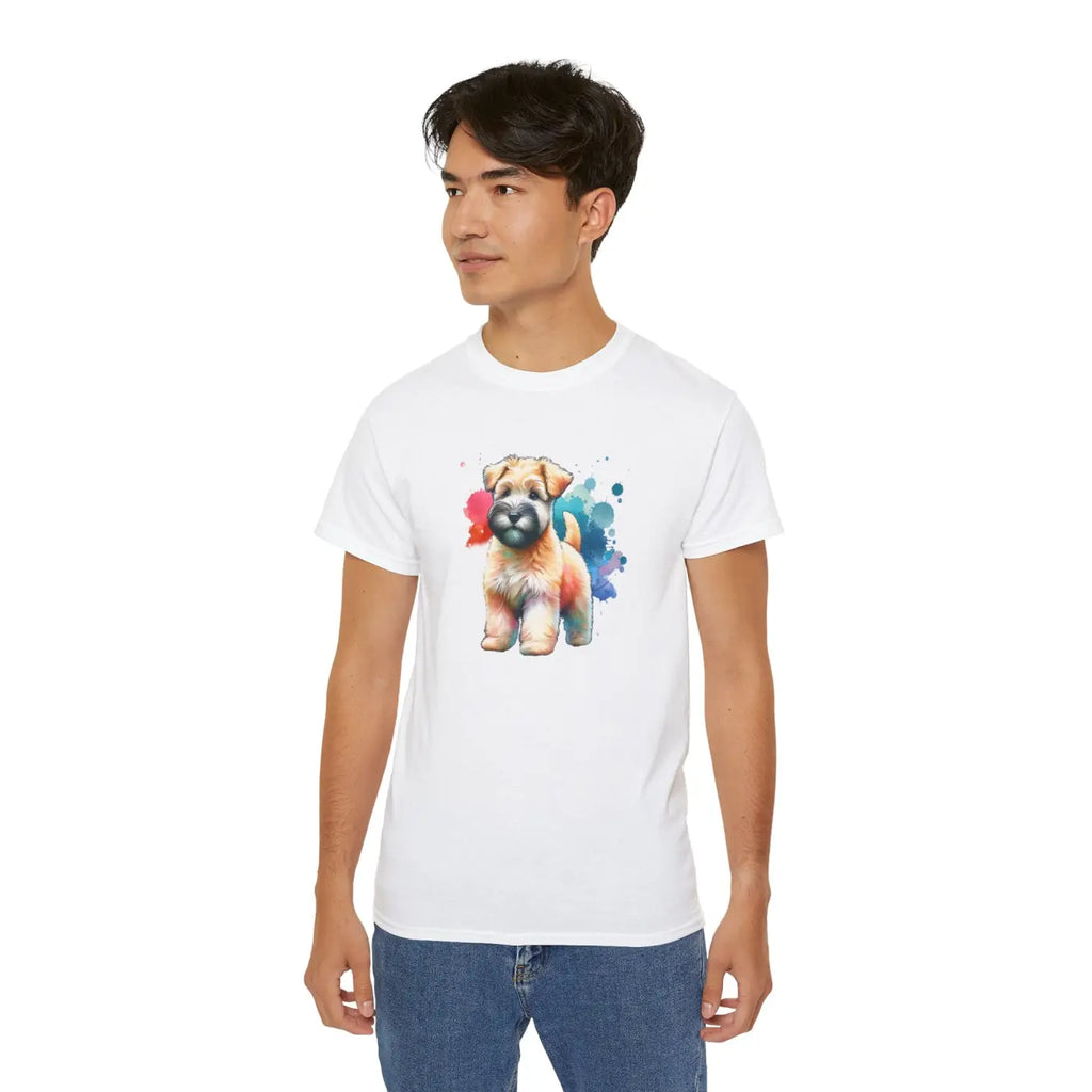 Terrier Dog Tee - Ultra Cotton Soft Coated Wheaten - DipaliZ