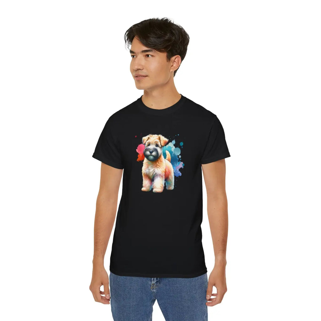 Terrier Dog Tee - Ultra Cotton Soft Coated Wheaten - DipaliZ