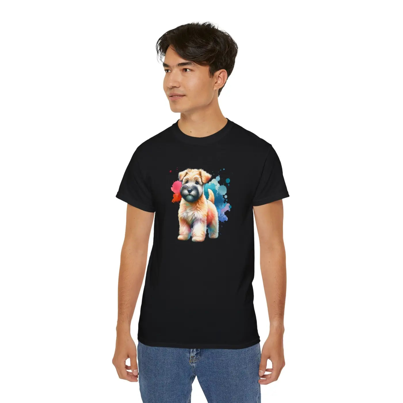 Terrier Dog Tee - Ultra Cotton Soft Coated Wheaten - DipaliZ