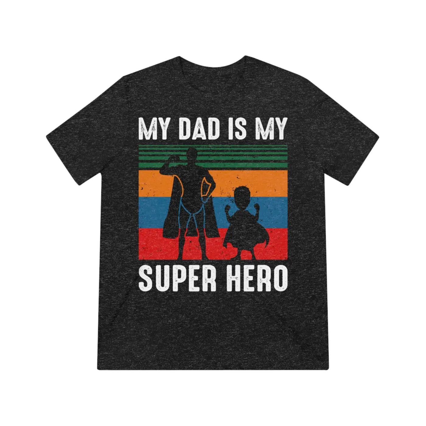 Unisex Triblend Tee - Super Hero Dad T-Shirt - DipaliZ