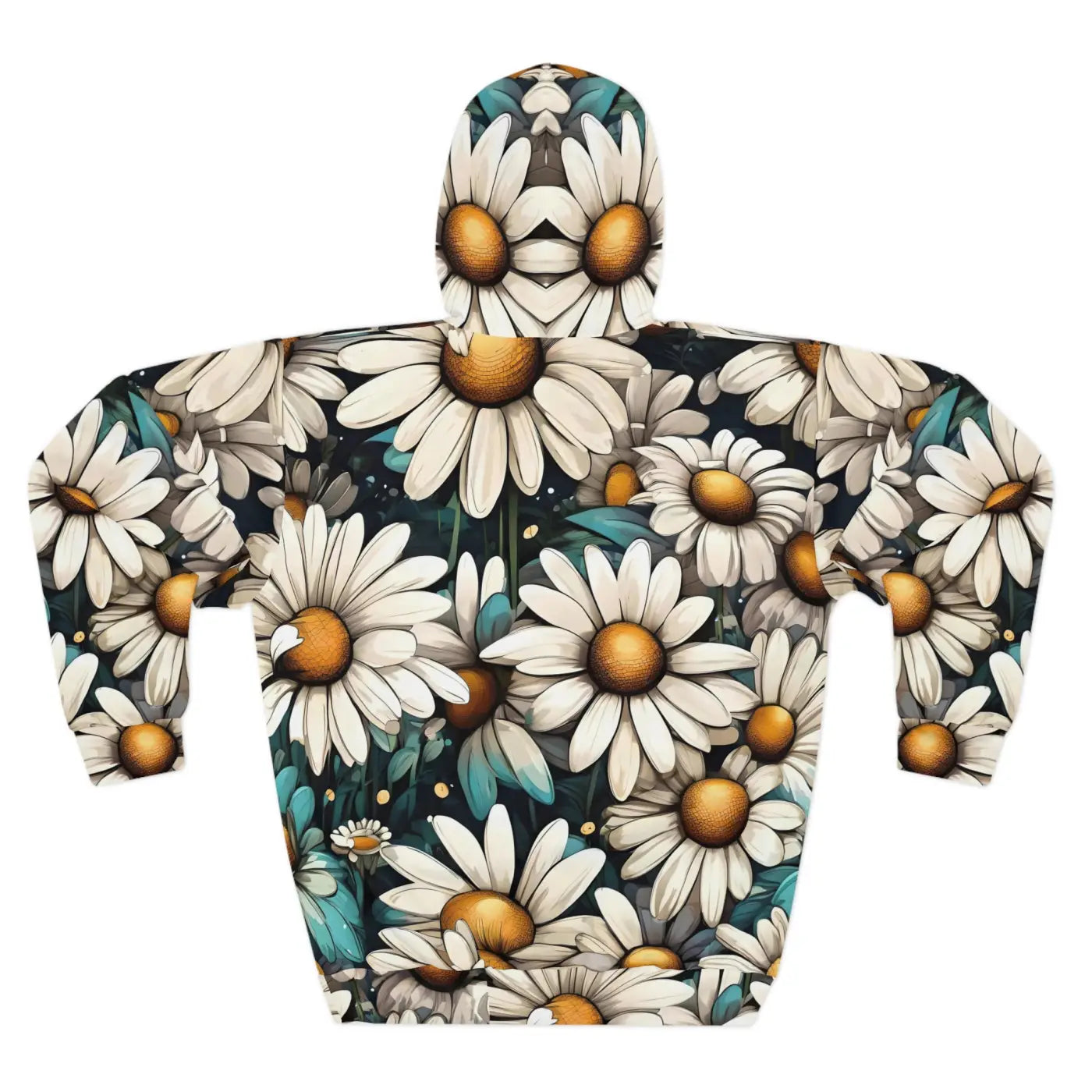 Daisy Flowers Unisex Pullover Hoodie - All Over Print - DipaliZ