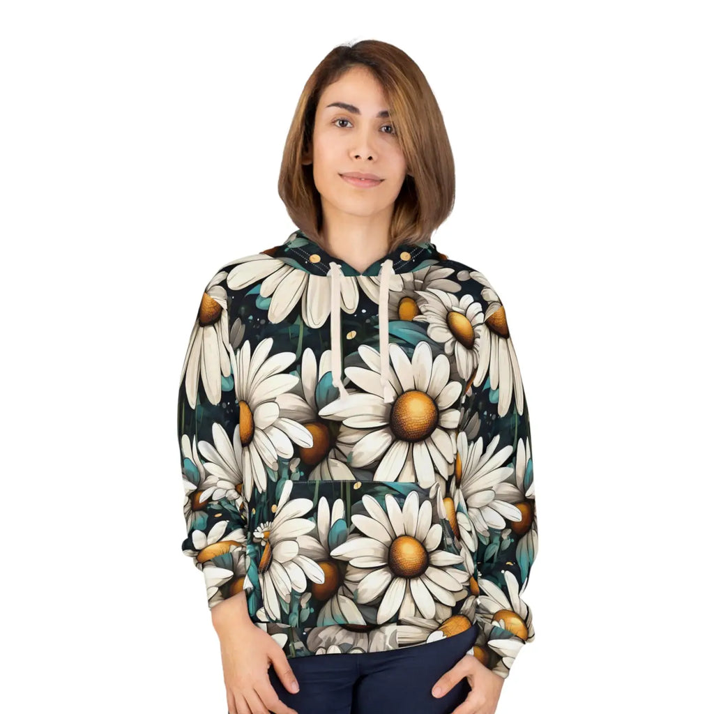 Daisy Flowers Unisex Pullover Hoodie - All Over Print - DipaliZ