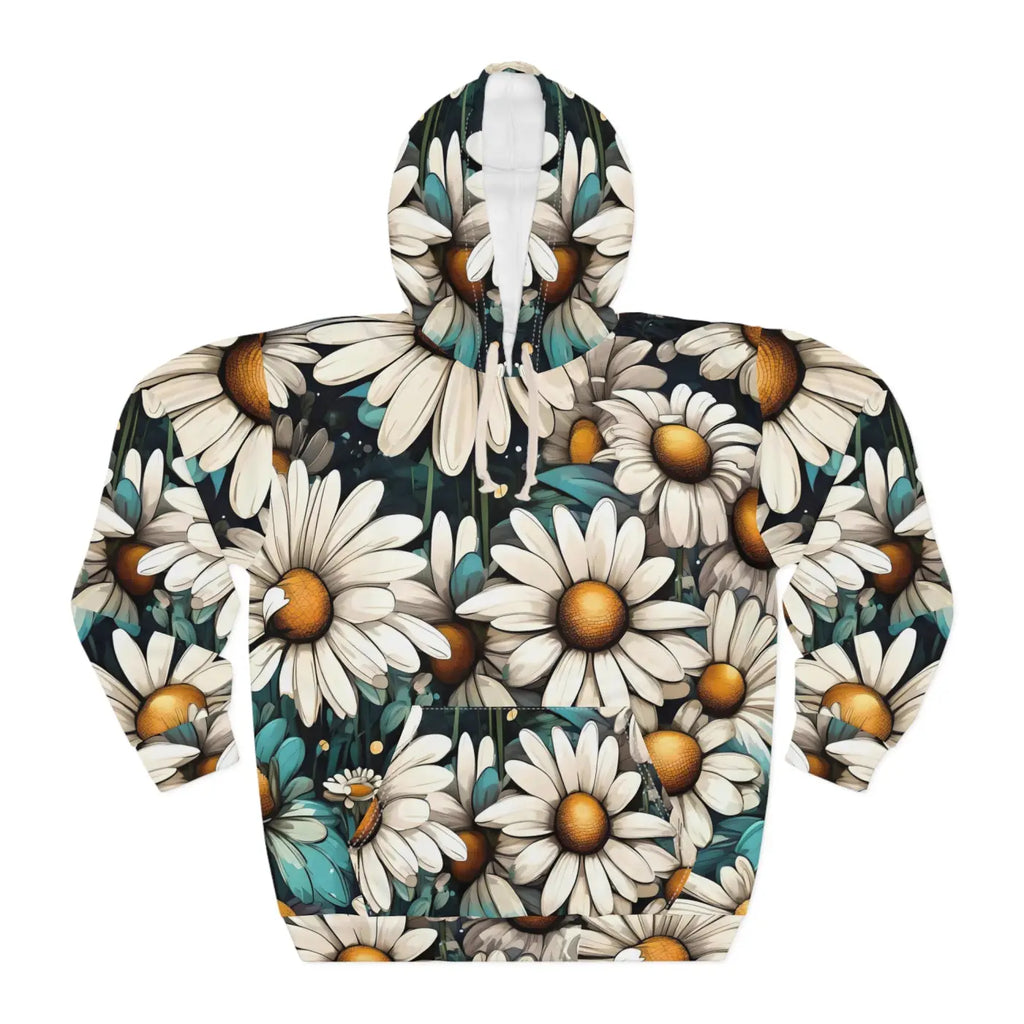 Daisy Flowers Unisex Pullover Hoodie - All Over Print - DipaliZ