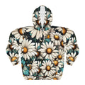Daisy Flowers Unisex Pullover Hoodie - All Over Print - DipaliZ