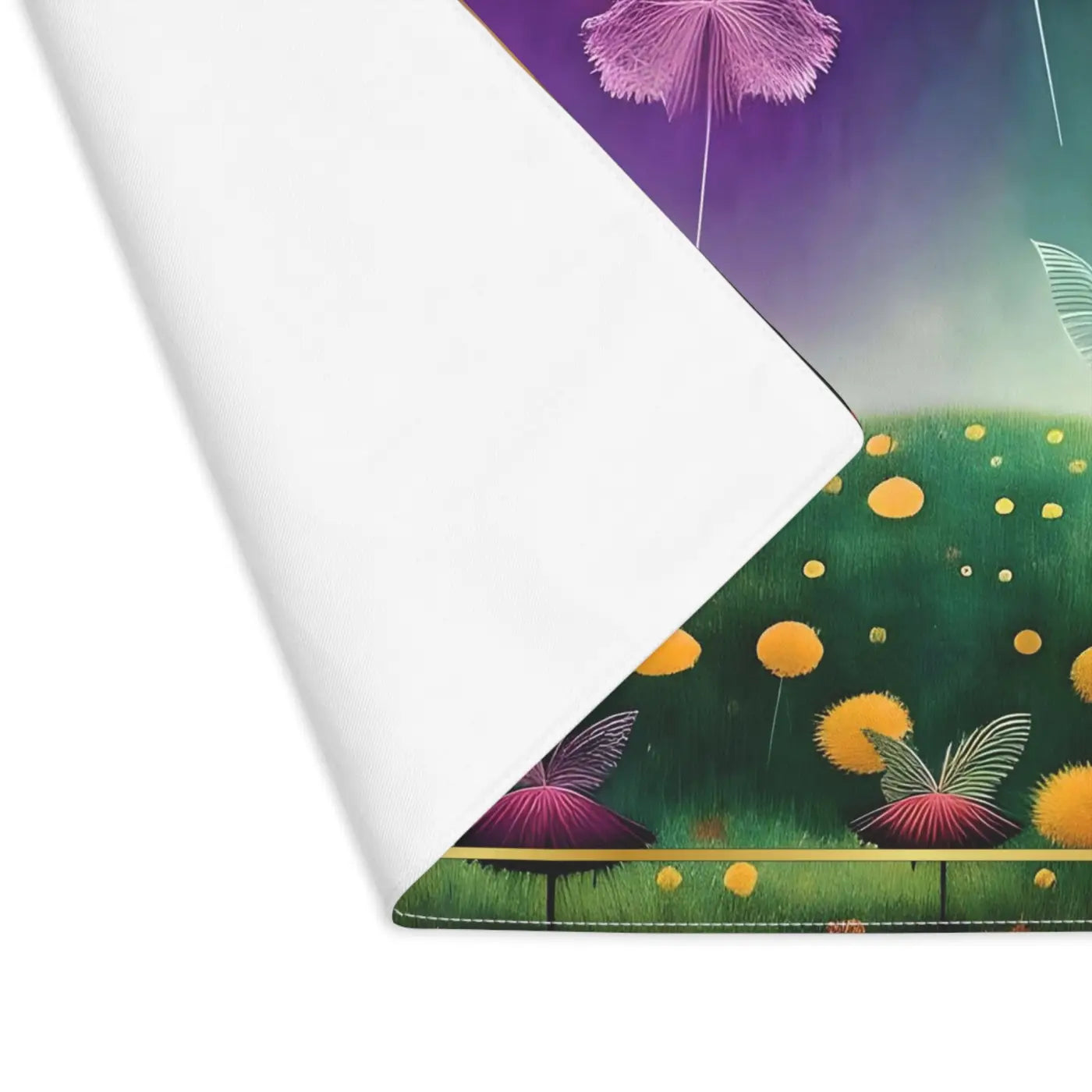 Dandelion Placemats - Yellow Backdrop Table Decor - DipaliZ
