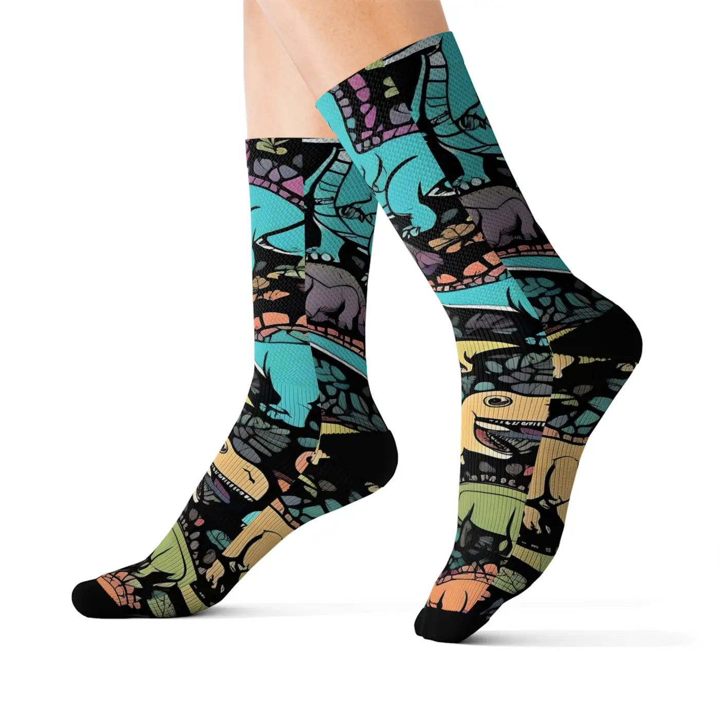 Vibrant Sublimation Socks - Eco-Friendly Gifts for Her - DipaliZ