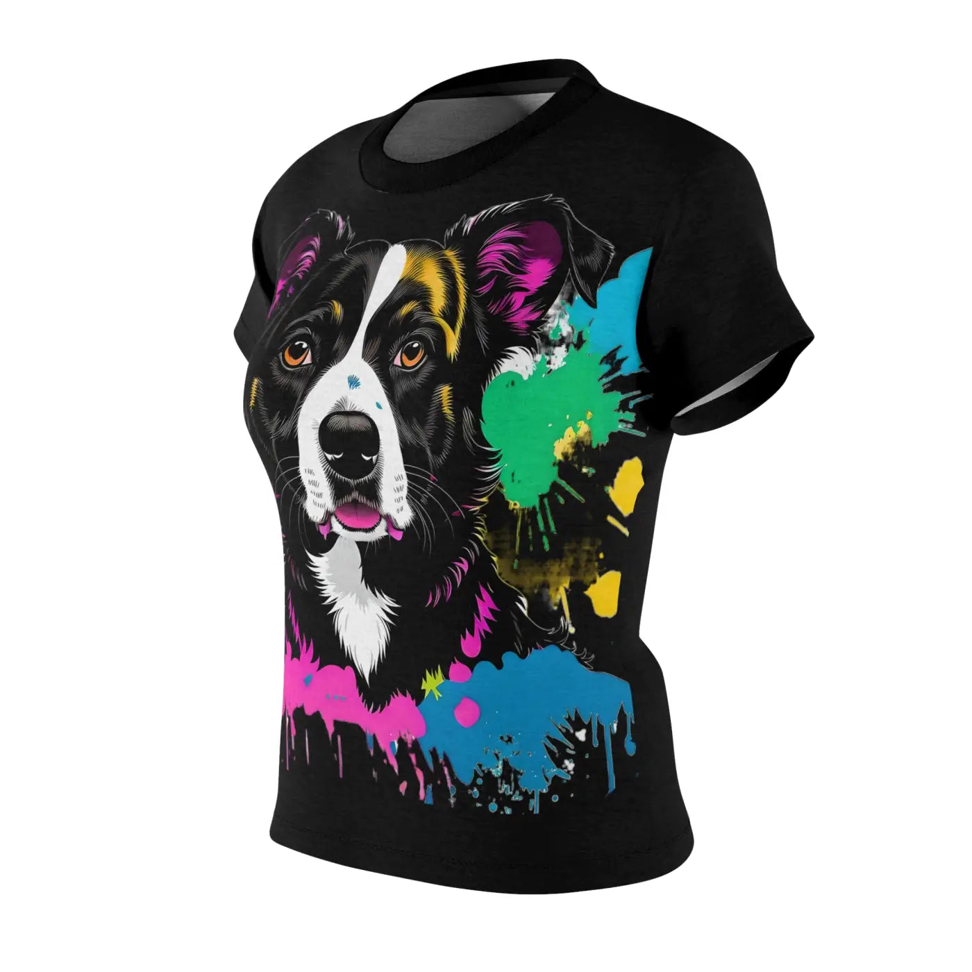 Splashed Paint AOP Cut and Sew Tee - Bold Style - DipaliZ