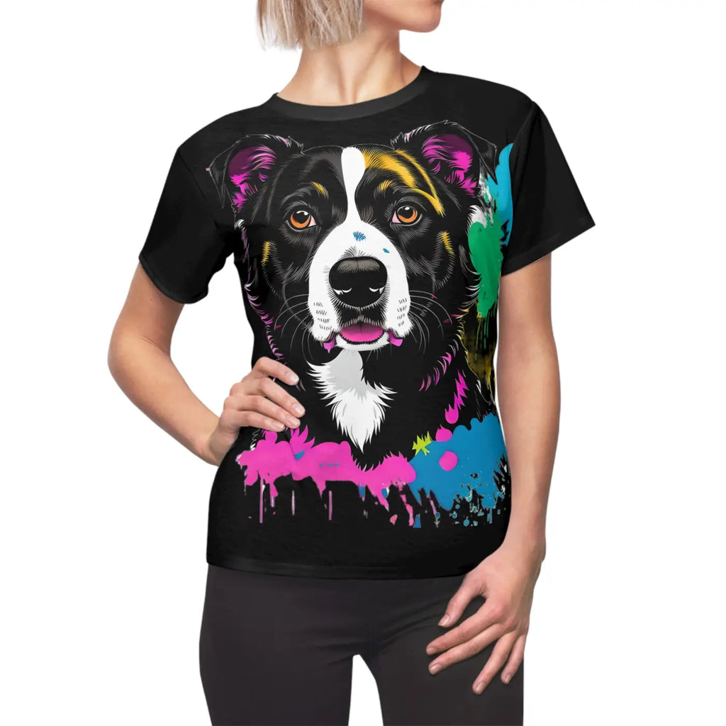 Splashed Paint AOP Cut and Sew Tee - Bold Style - DipaliZ