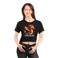 Dragon Art AOP Crop Tee - Bold Statement Style - DipaliZ