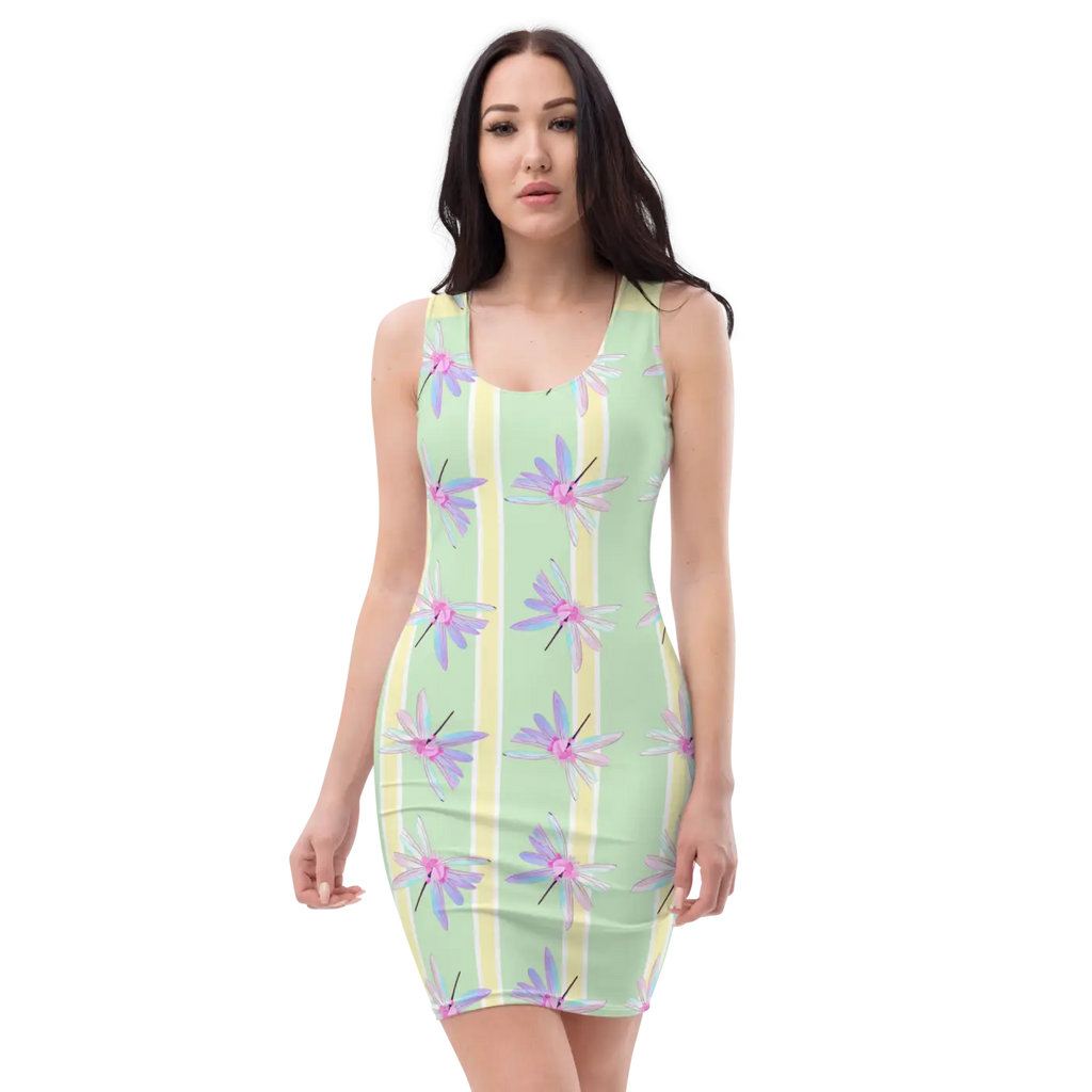 Dragon Fly Sublimation Dress - Nature Inspired Design - DipaliZ