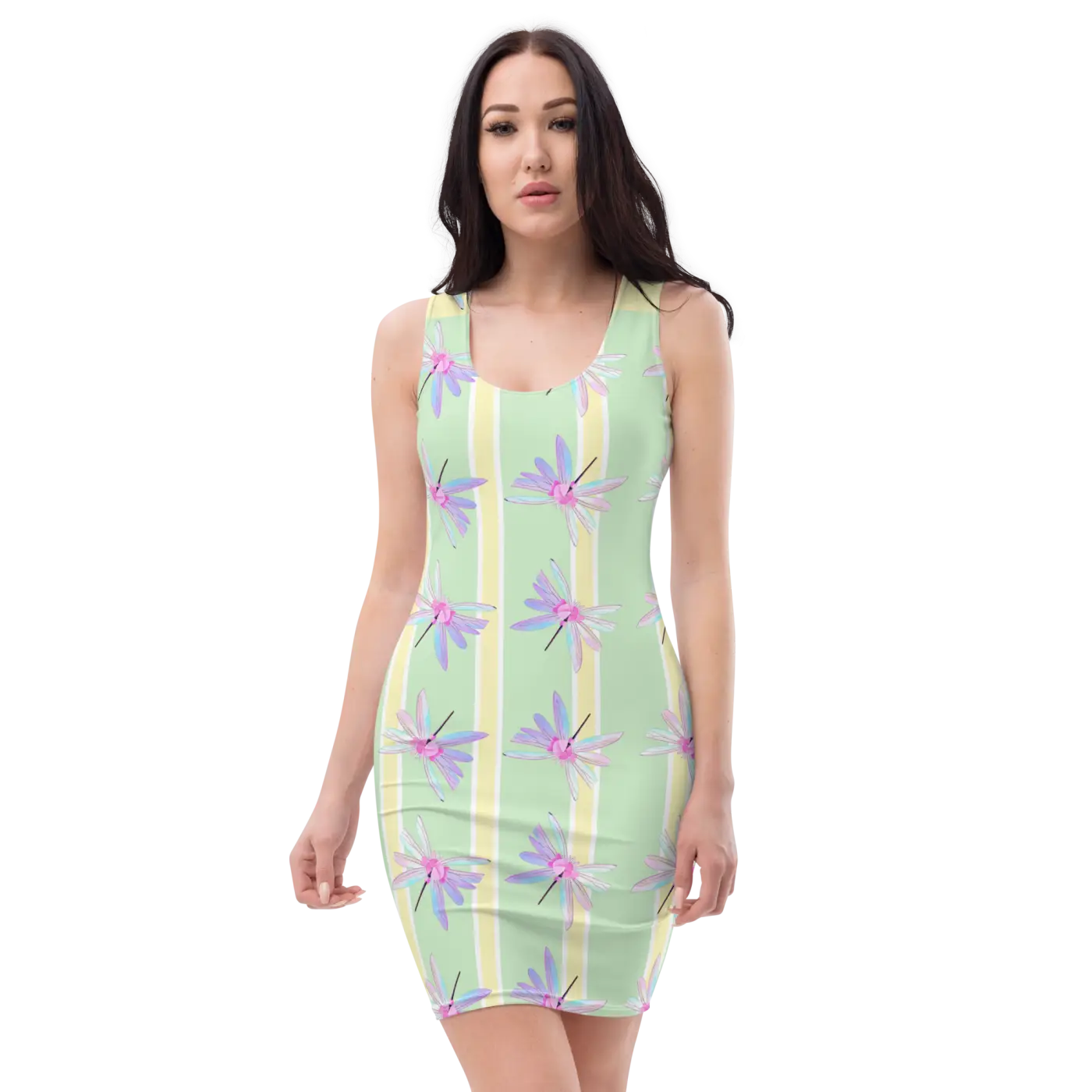 Dragon Fly Sublimation Dress - Nature Inspired Design - DipaliZ