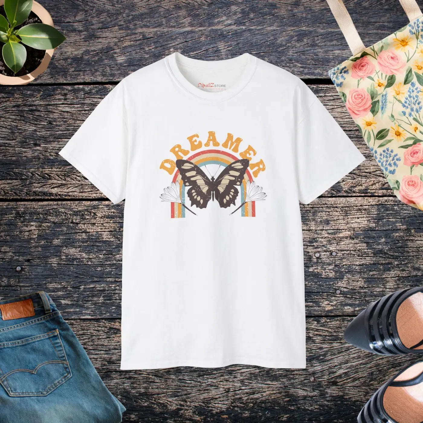 Butterfly Dreamer Tee - Ultra Cotton Magic Style - DipaliZ