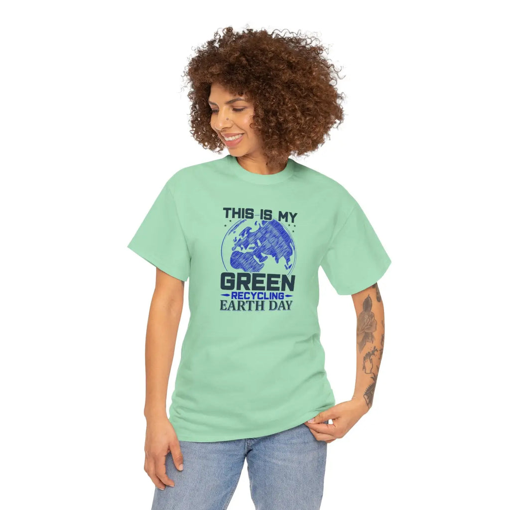 Earth Day Green Earth Deluxe T Shirt - Unisex Heavy Cotton - DipaliZ