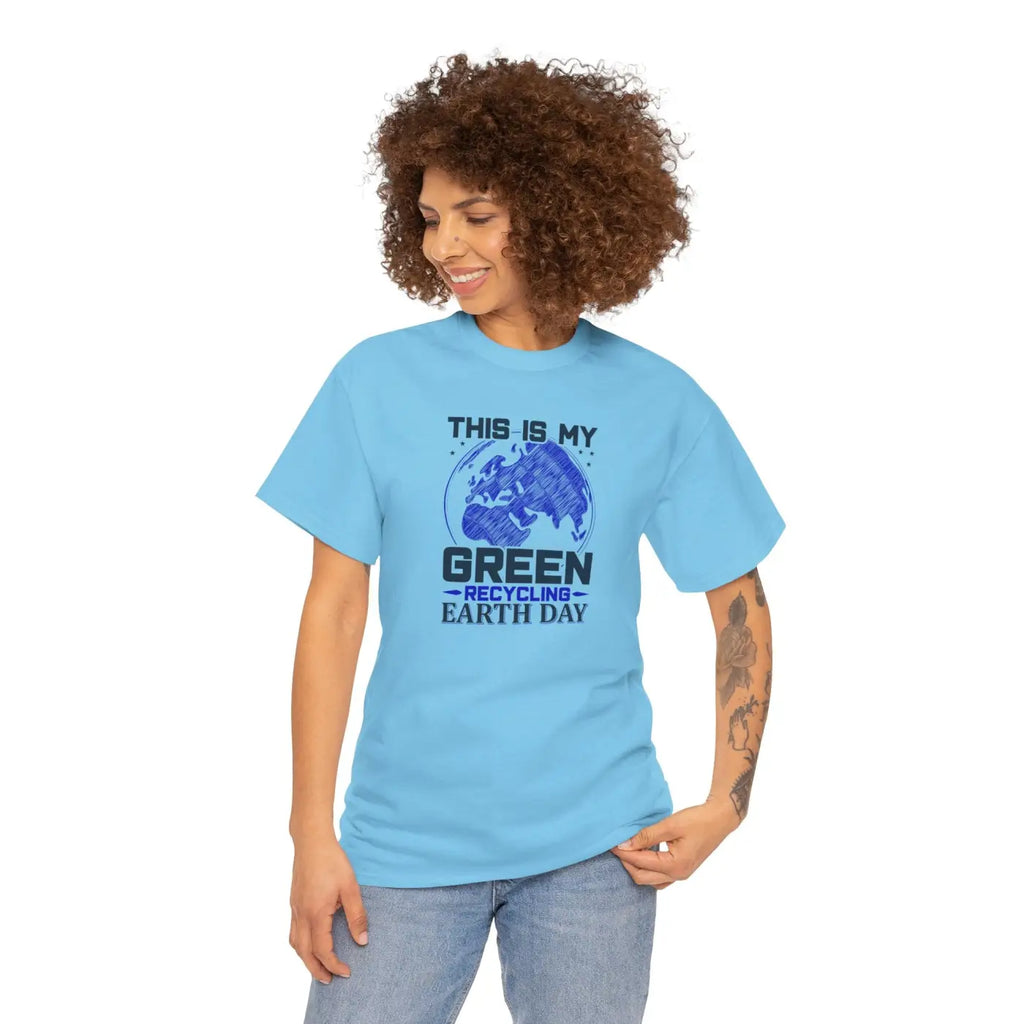 Earth Day Green Earth Deluxe T Shirt - Unisex Heavy Cotton - DipaliZ