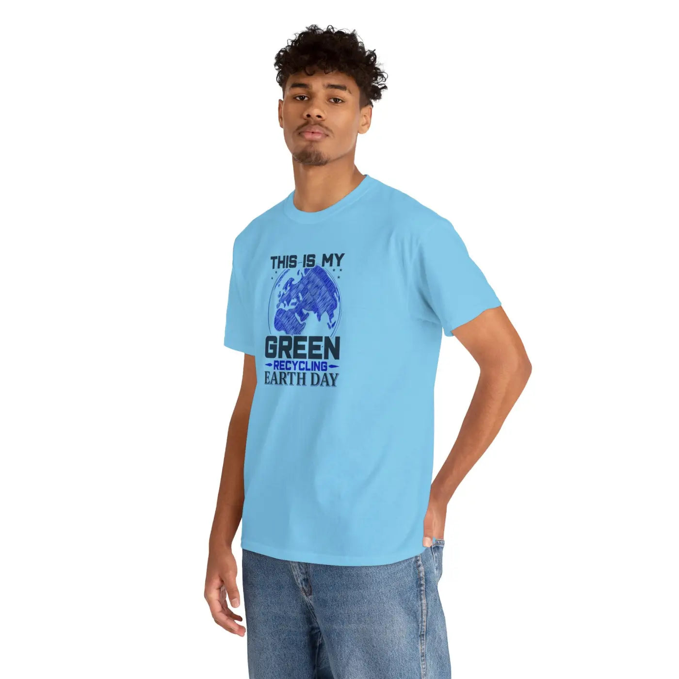 Earth Day Green Earth Deluxe T Shirt - Unisex Heavy Cotton - DipaliZ