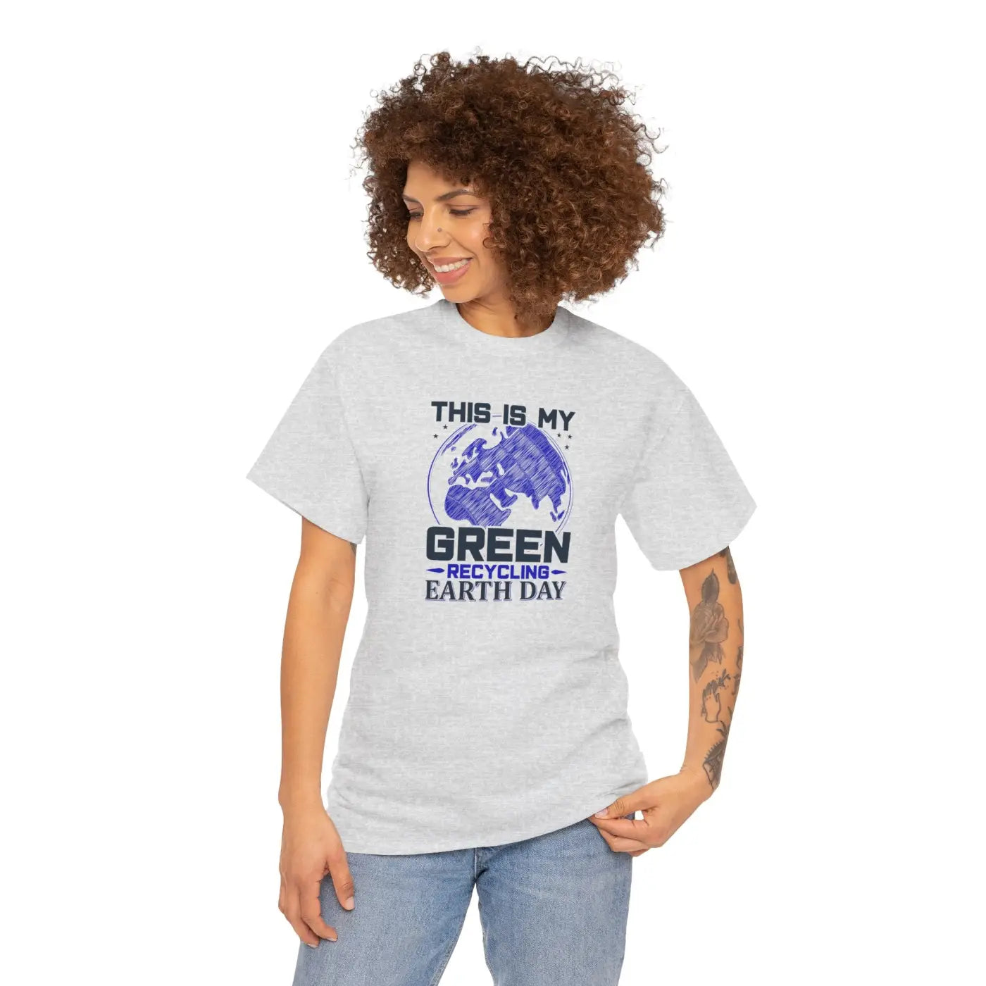 Earth Day Green Earth Deluxe T Shirt - Unisex Heavy Cotton - DipaliZ