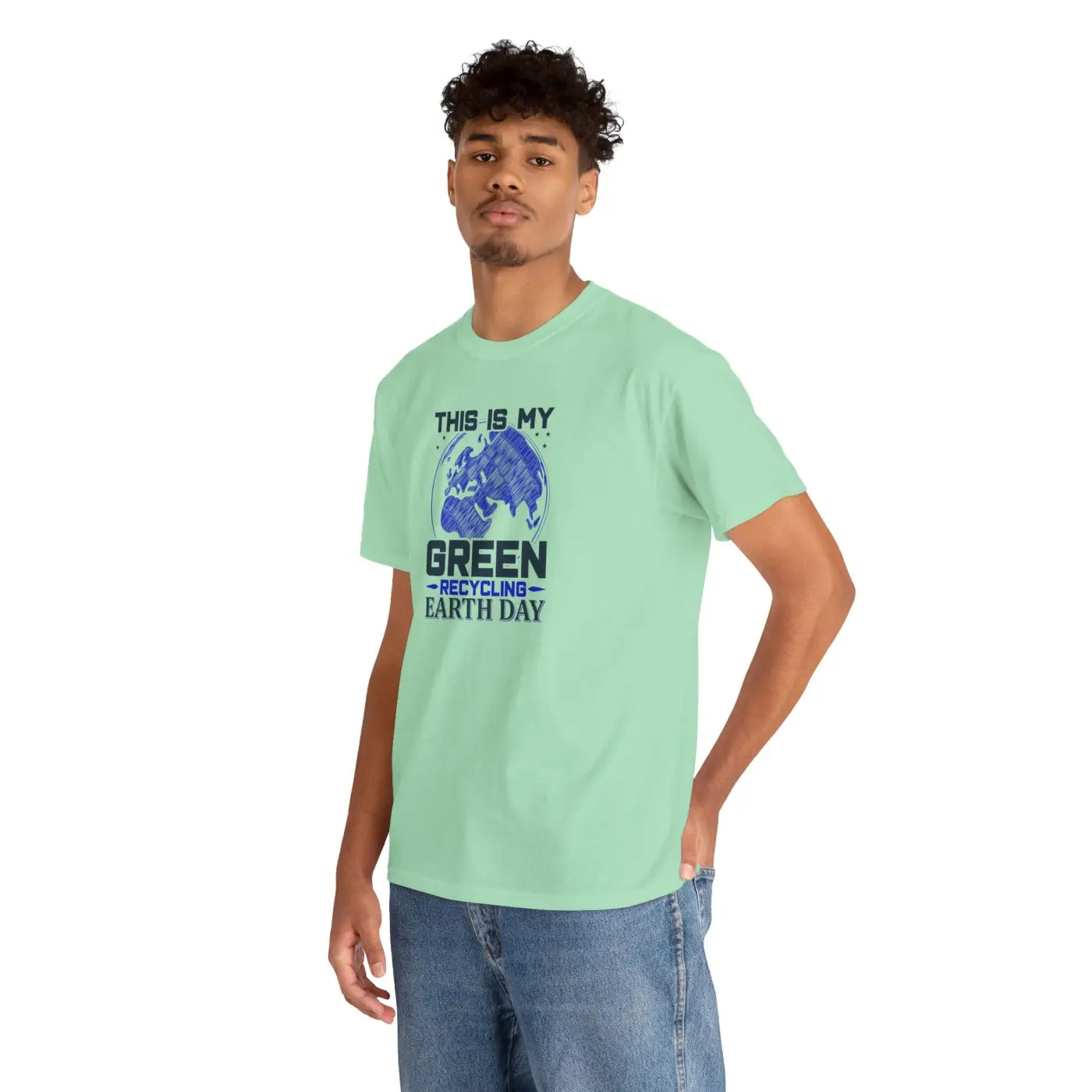 Earth Day Green Earth Deluxe T Shirt - Unisex Heavy Cotton - DipaliZ