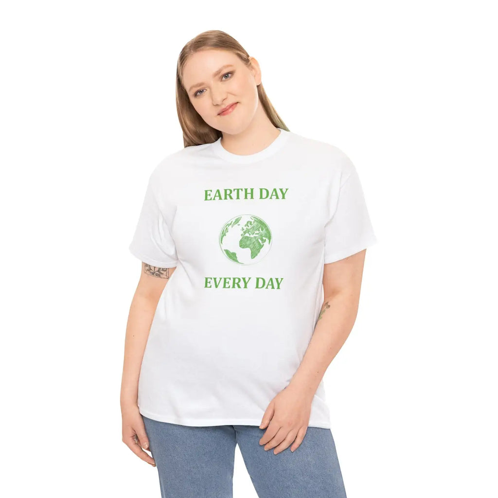 Earth Day Unisex Deluxe T Shirt - Heavy Cotton Everyday Wear - DipaliZ