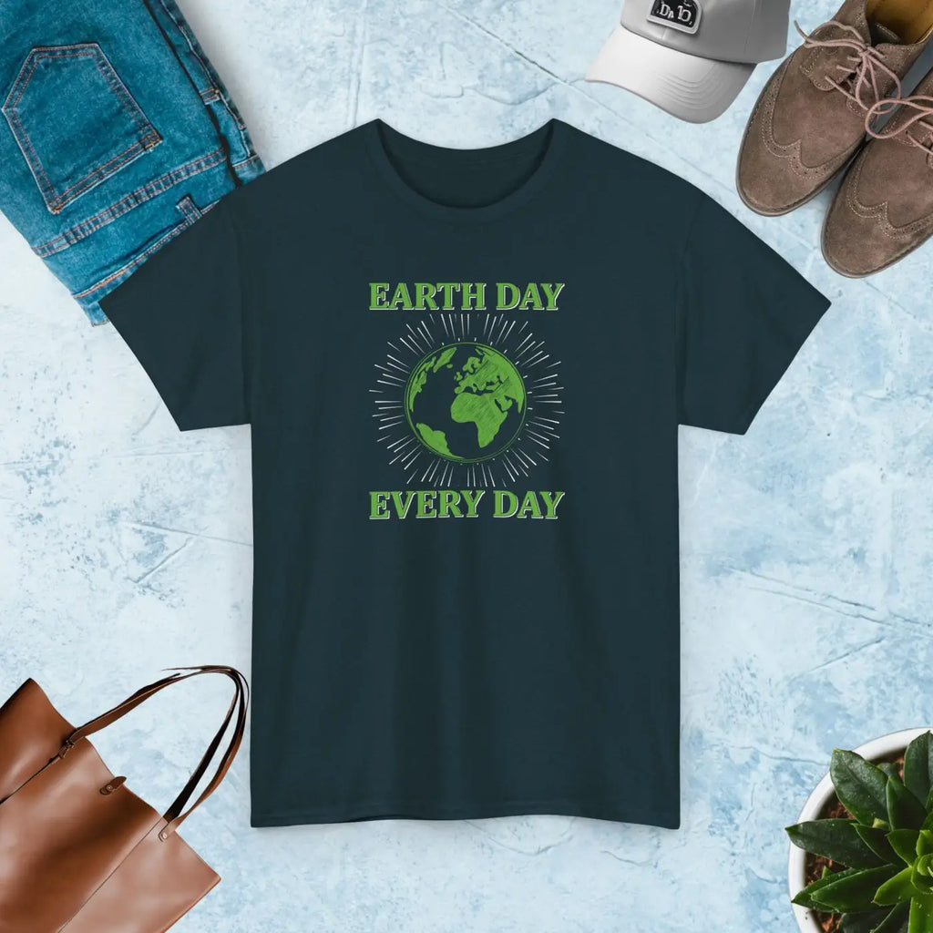 Earth Day Unisex Deluxe T Shirt - Heavy Cotton Everyday Wear - DipaliZ