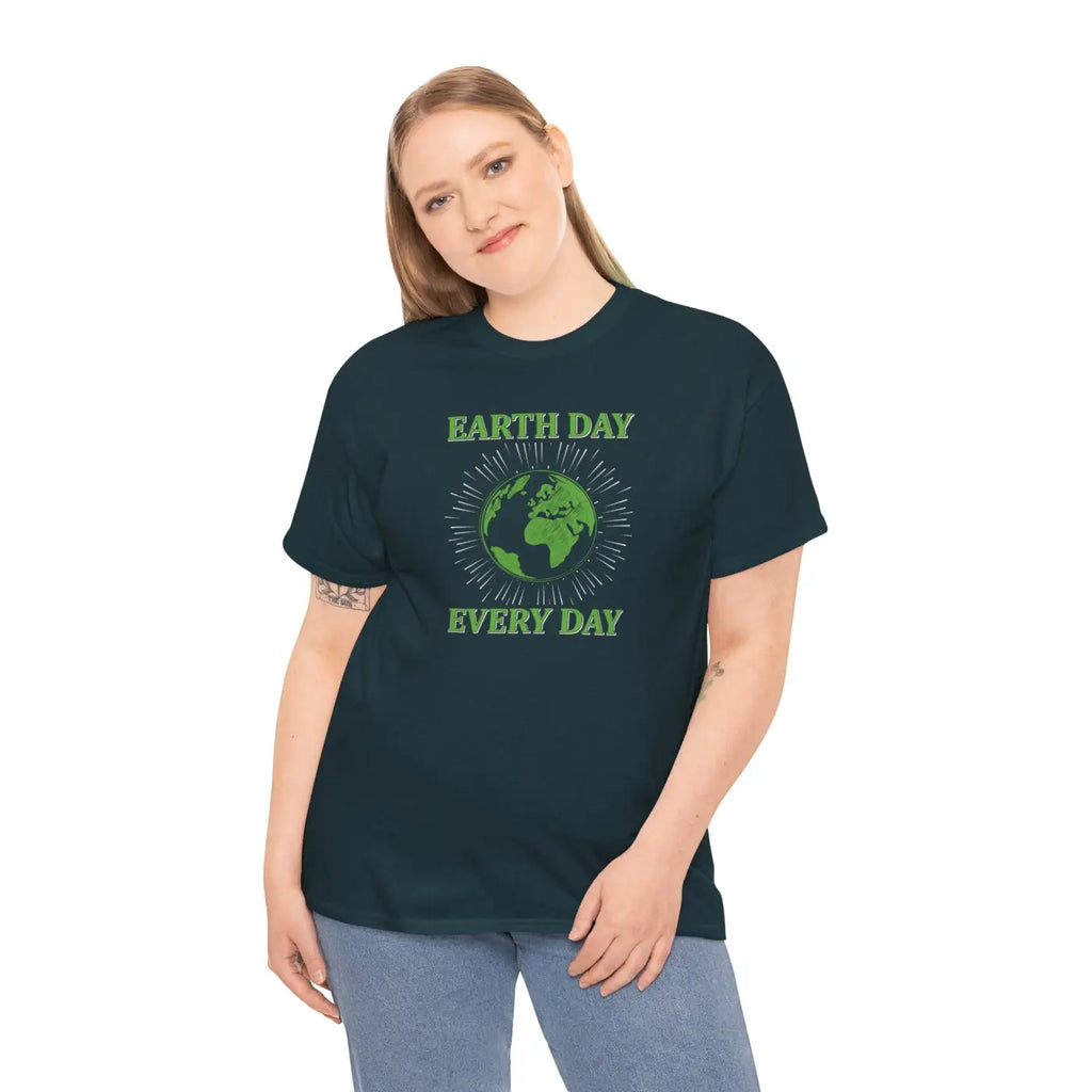 Earth Day Unisex Deluxe T Shirt - Heavy Cotton Everyday Wear - DipaliZ