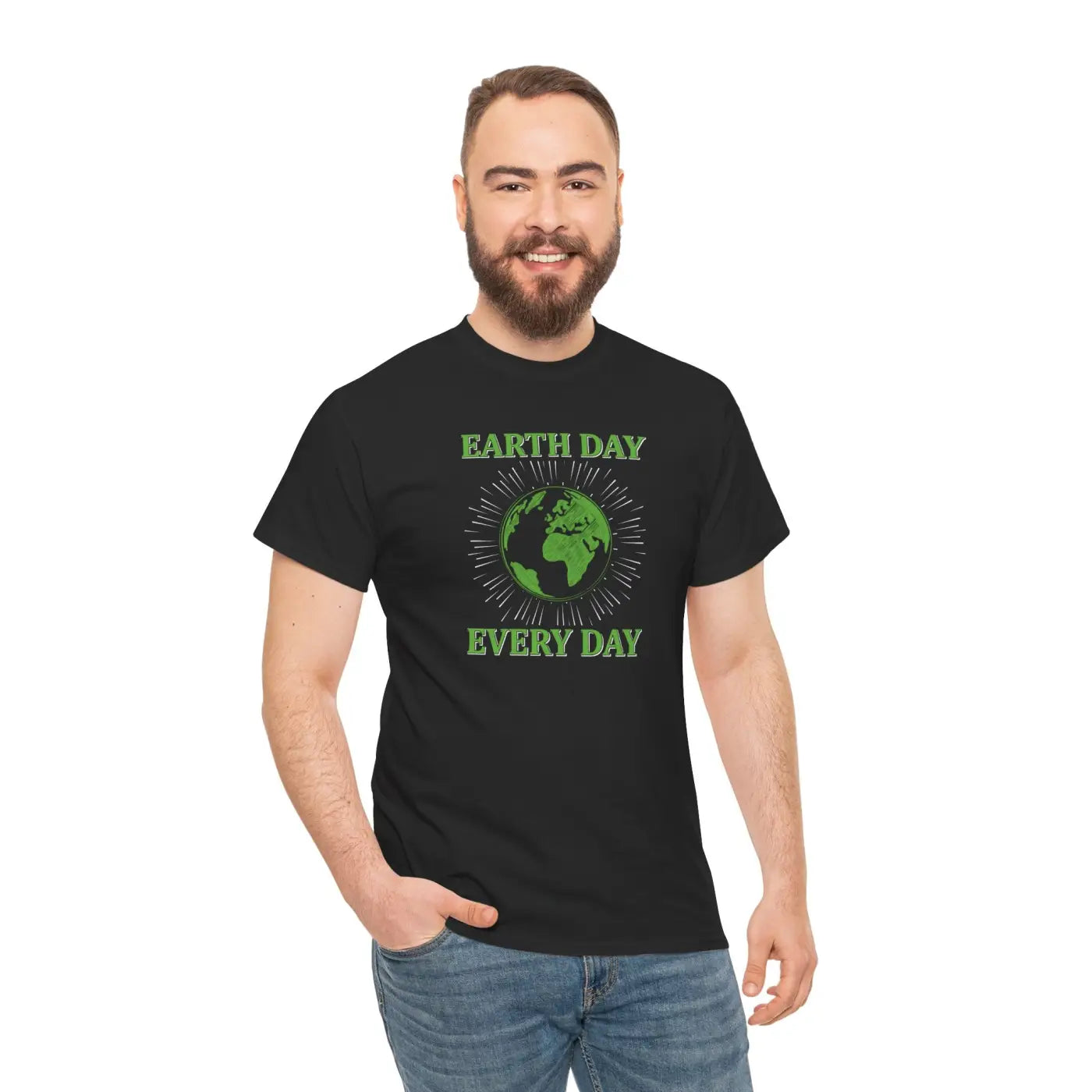 Earth Day Unisex Deluxe T Shirt - Heavy Cotton Everyday Wear - DipaliZ