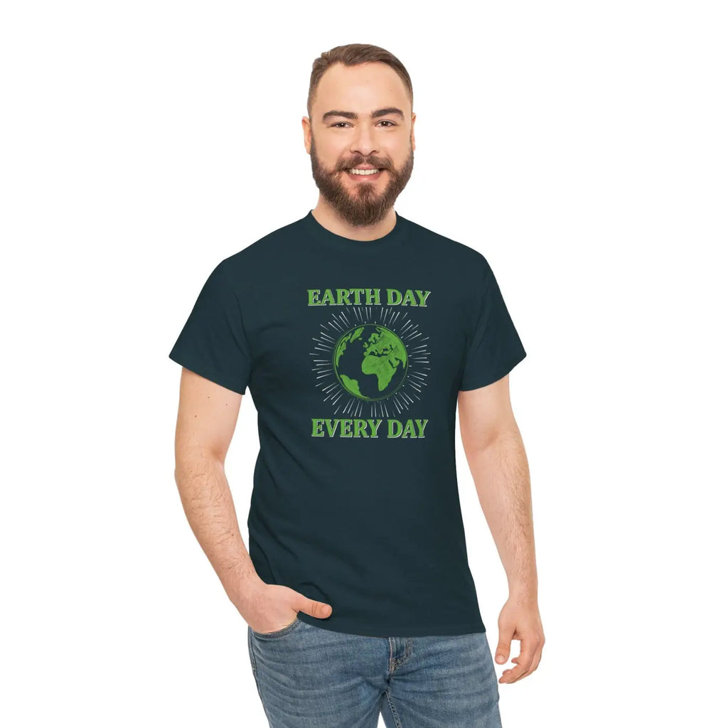 Earth Day Unisex Deluxe T Shirt - Heavy Cotton Everyday Wear - DipaliZ