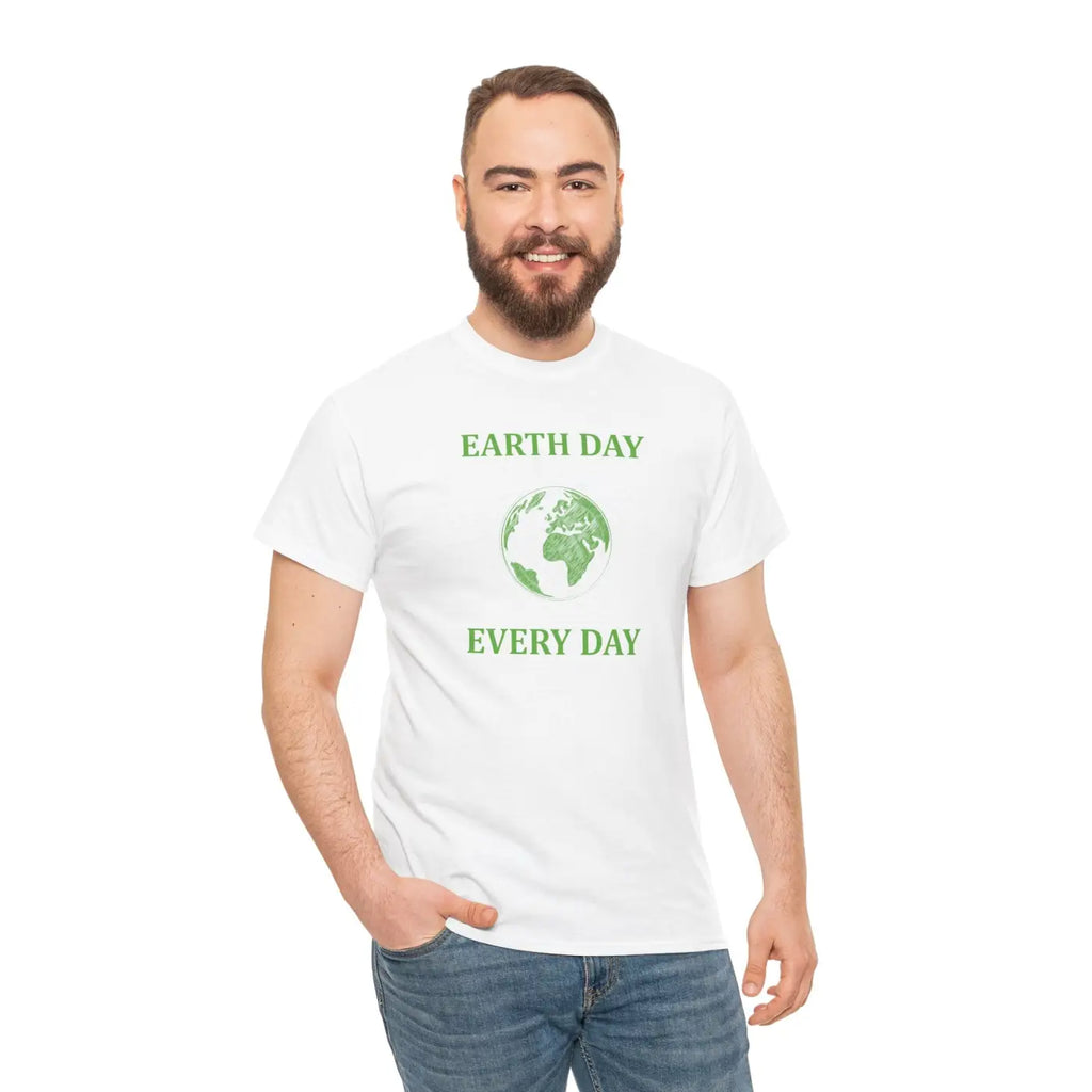 Earth Day Unisex Deluxe T Shirt - Heavy Cotton Everyday Wear - DipaliZ
