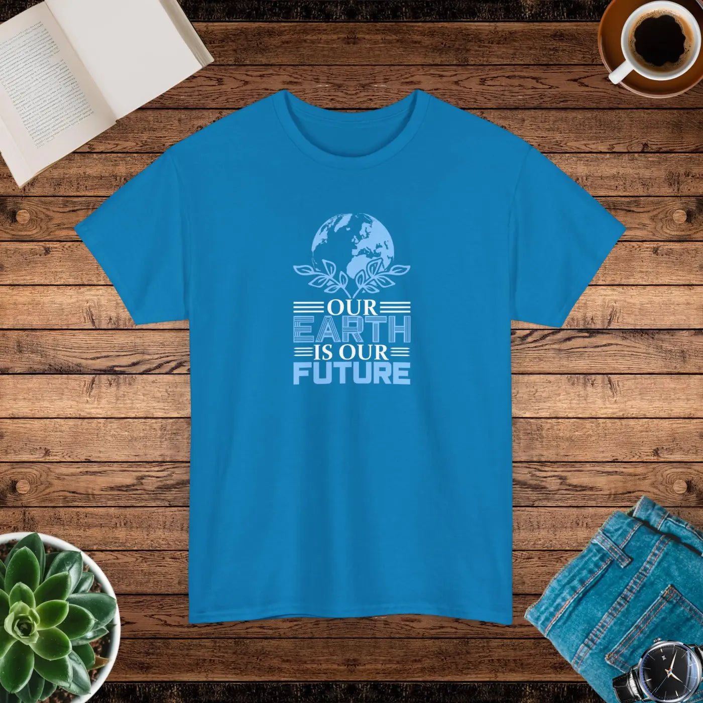 Earth Day Our Earth Is Our Future Tee - Deluxe T Shirt - DipaliZ