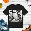 Eerie Ghost Jersey Short Sleeve Tee - Halloween Unisex - DipaliZ