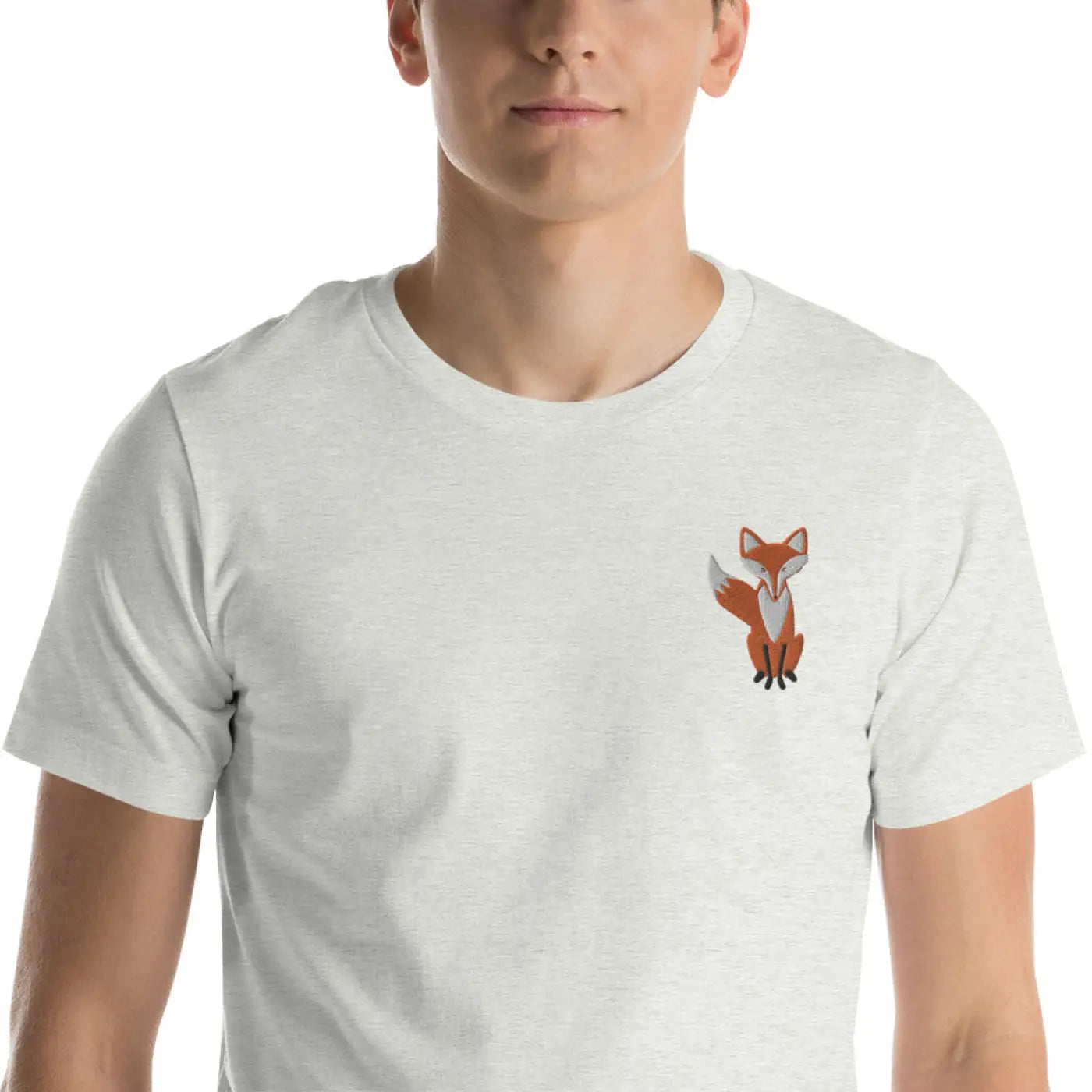Embroidered Fox T-Shirt - Eco-Friendly Unisex Style - DipaliZ