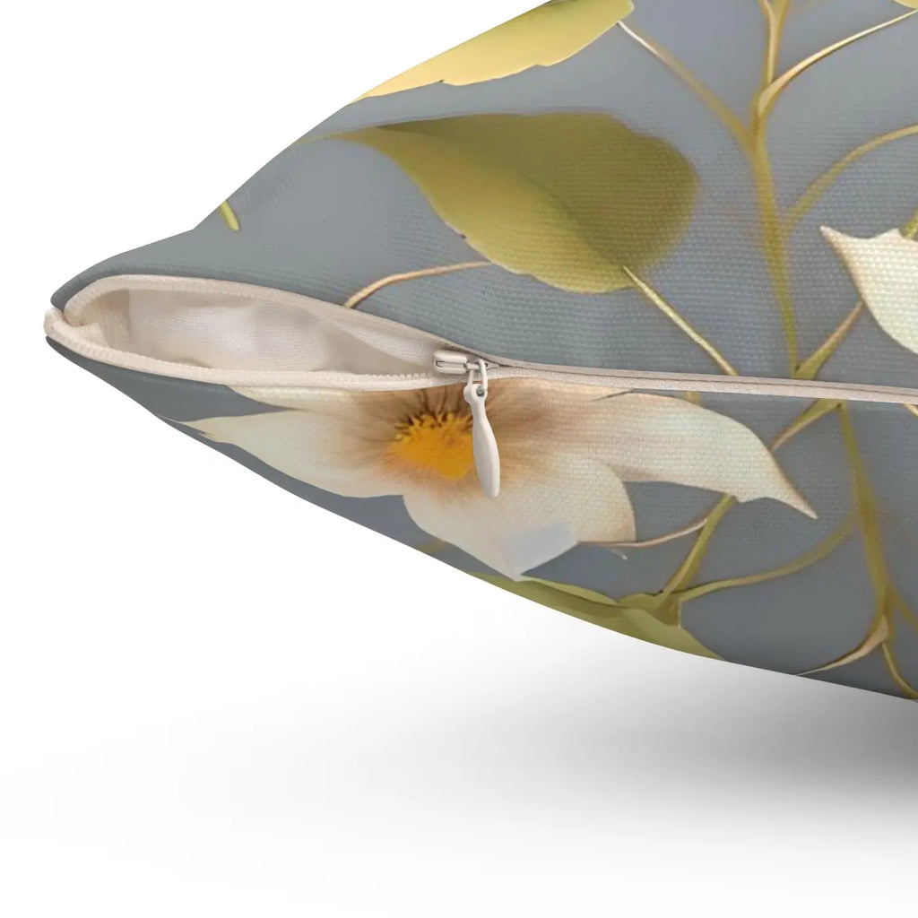 Golden Morning Bliss Throw Pillow - Spun Polyester Square - DipaliZ
