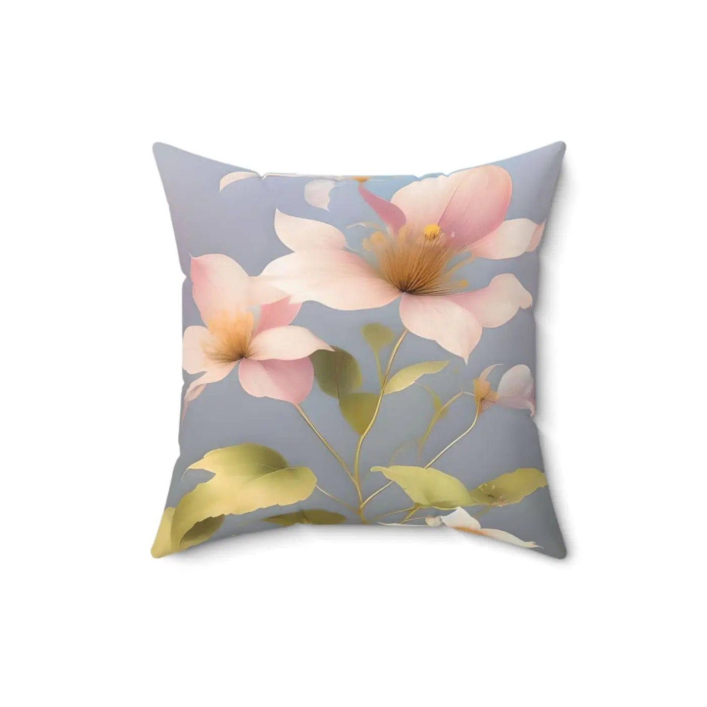 Golden Morning Bliss Throw Pillow - Spun Polyester Square - DipaliZ