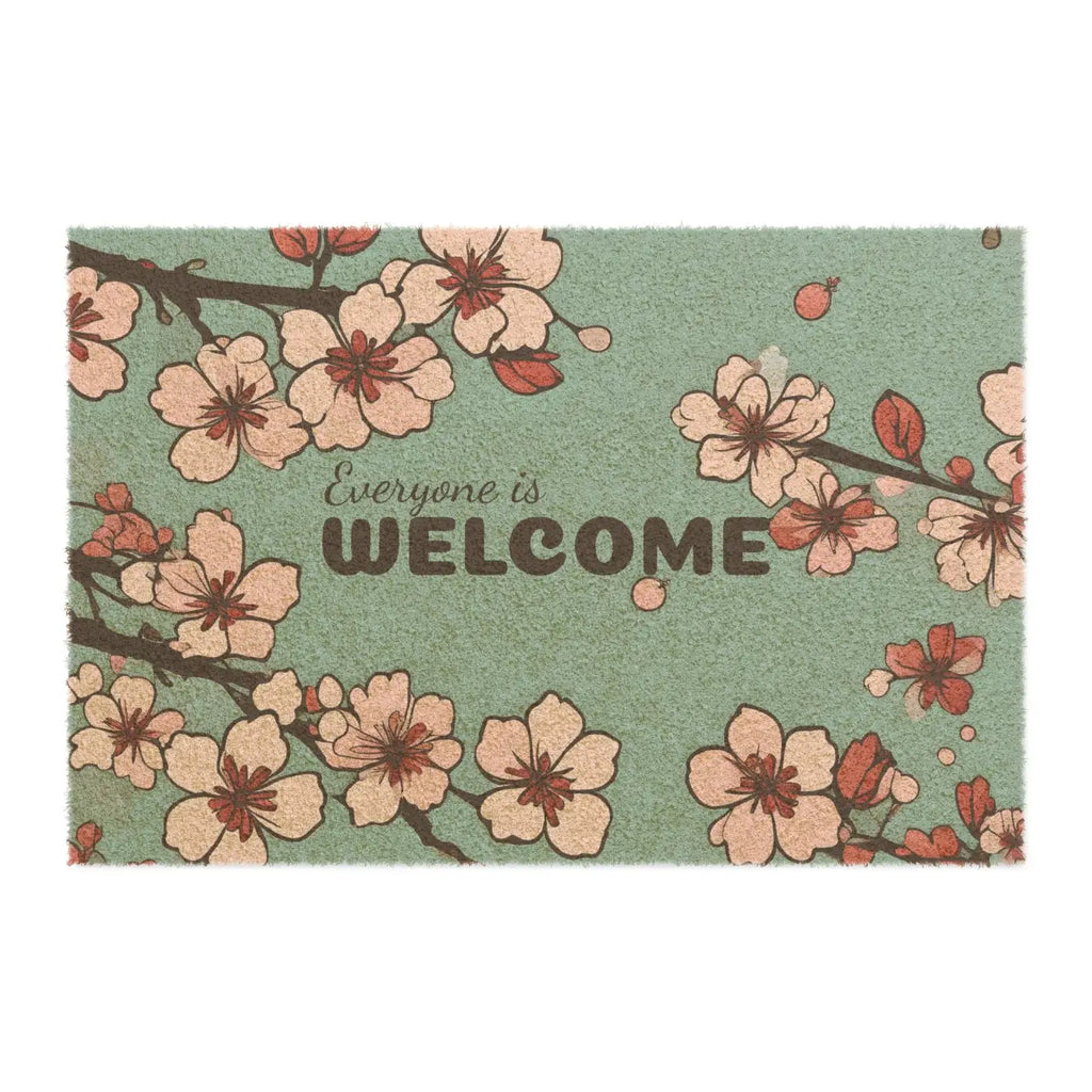 Cherry Blossoms Doormat - Coir Coconut Fiber Welcome Mat - DipaliZ