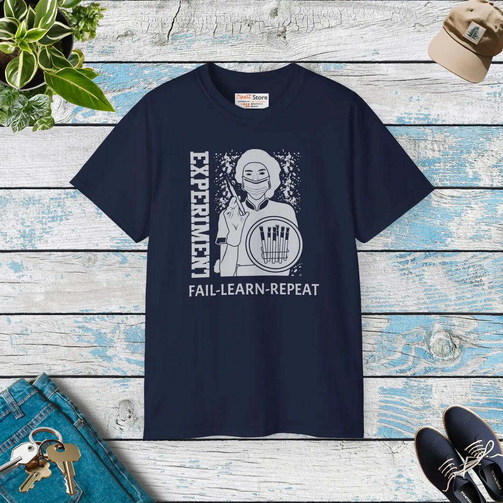 Experiment Tee Unisex Ultra Cotton - Fail Learn Repeat - DipaliZ