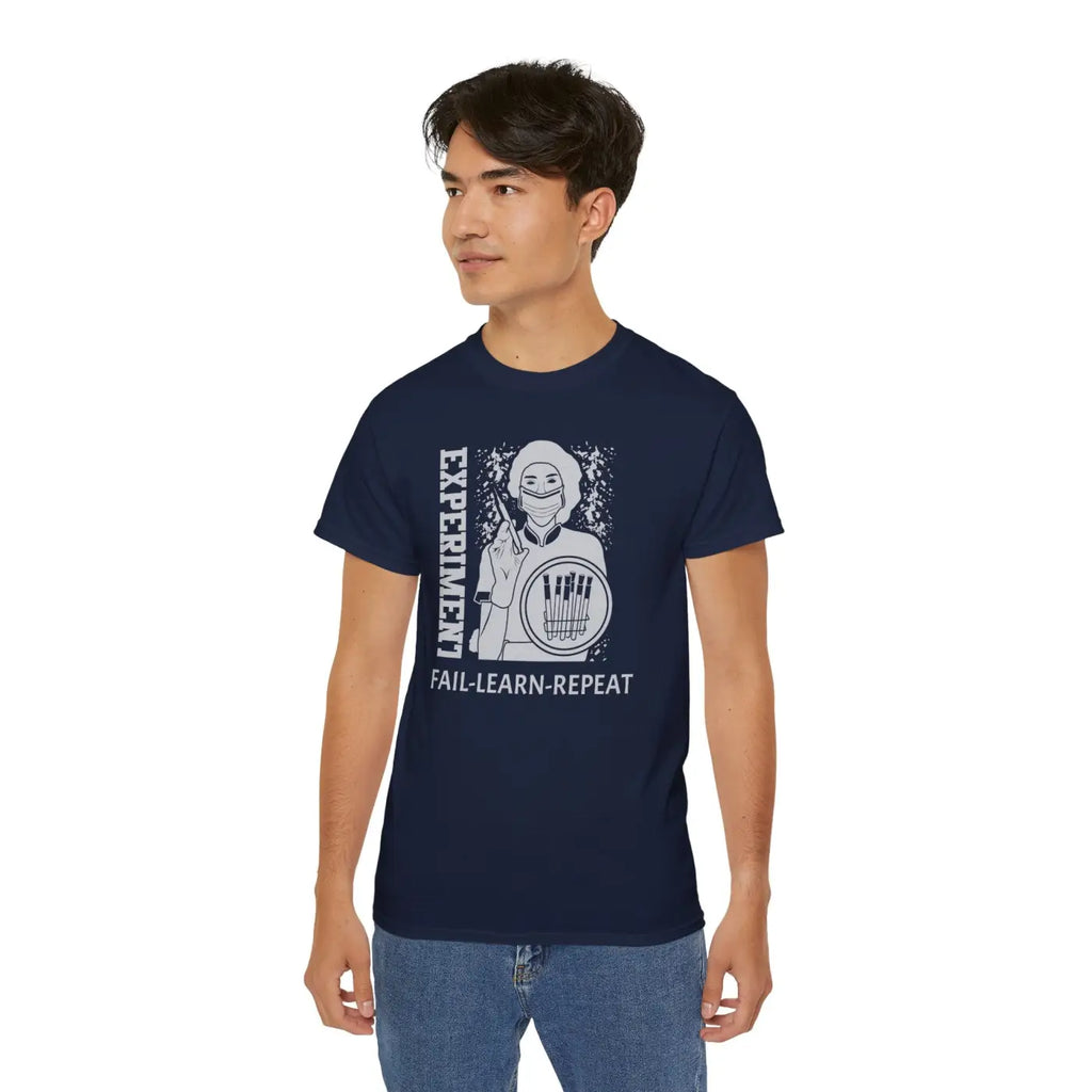 Experiment Tee Unisex Ultra Cotton - Fail Learn Repeat - DipaliZ