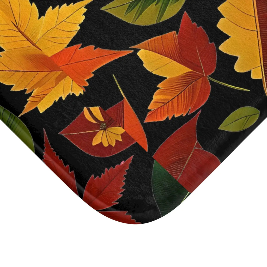Fall Foliage Bath Mat - Cozy Seasonal Comfort - DipaliZ