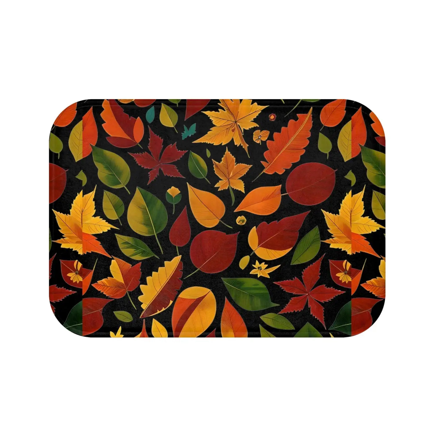 Fall Foliage Bath Mat - Cozy Seasonal Comfort - DipaliZ