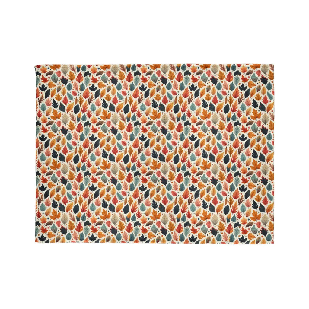 Soft Polyester Blanket - Fall Leaves Pattern - DipaliZ