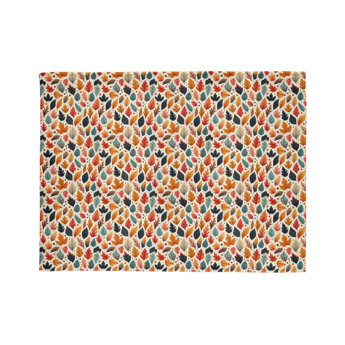 Soft Polyester Blanket - Fall Leaves Pattern - DipaliZ