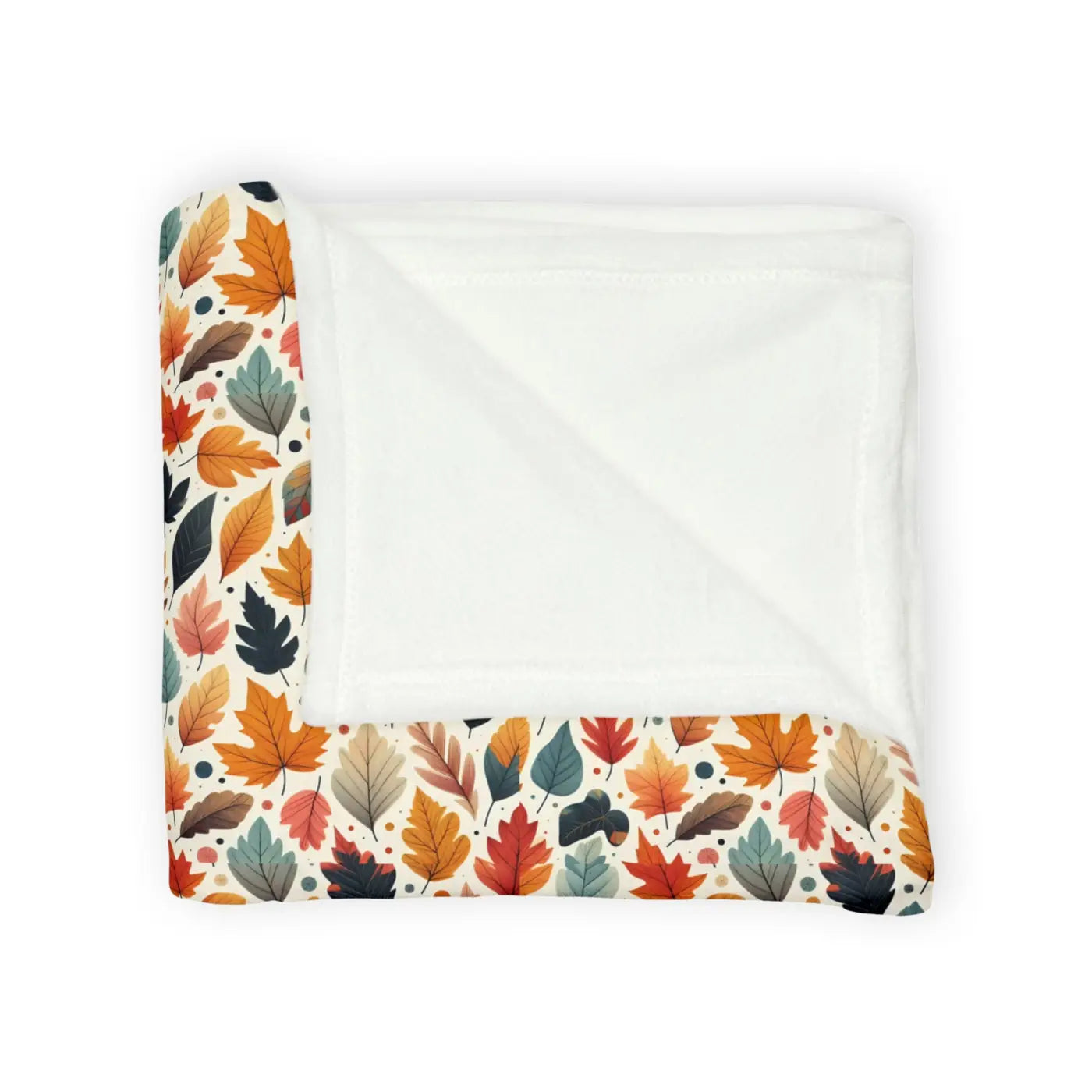 Soft Polyester Blanket - Fall Leaves Pattern - DipaliZ